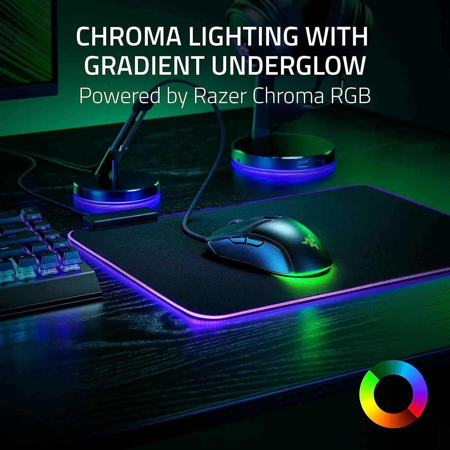 Razer Cobra Smartchoice Wired Gaming Mouse, 58g Lightweight Design, Gen-3 Optical Switches, Chroma RGB Underglow, 8500 DPI Optical Sensor, Speedflex Cable, Black