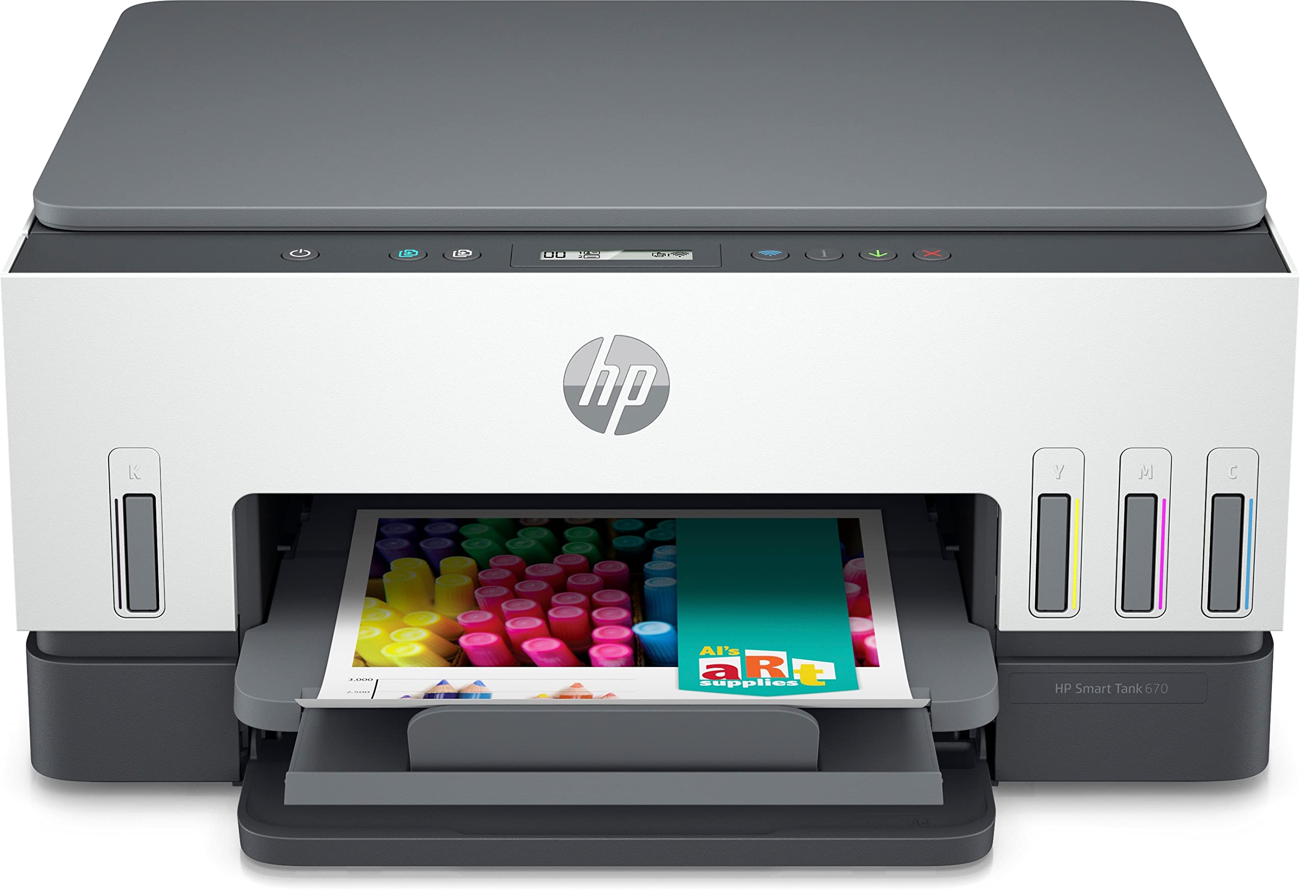 HP Smart Tank 790 All-in-One Auto Duplex WiFi Colour Printer with ADF and FAX, Print, Scan & Cope for Office, Multicolor