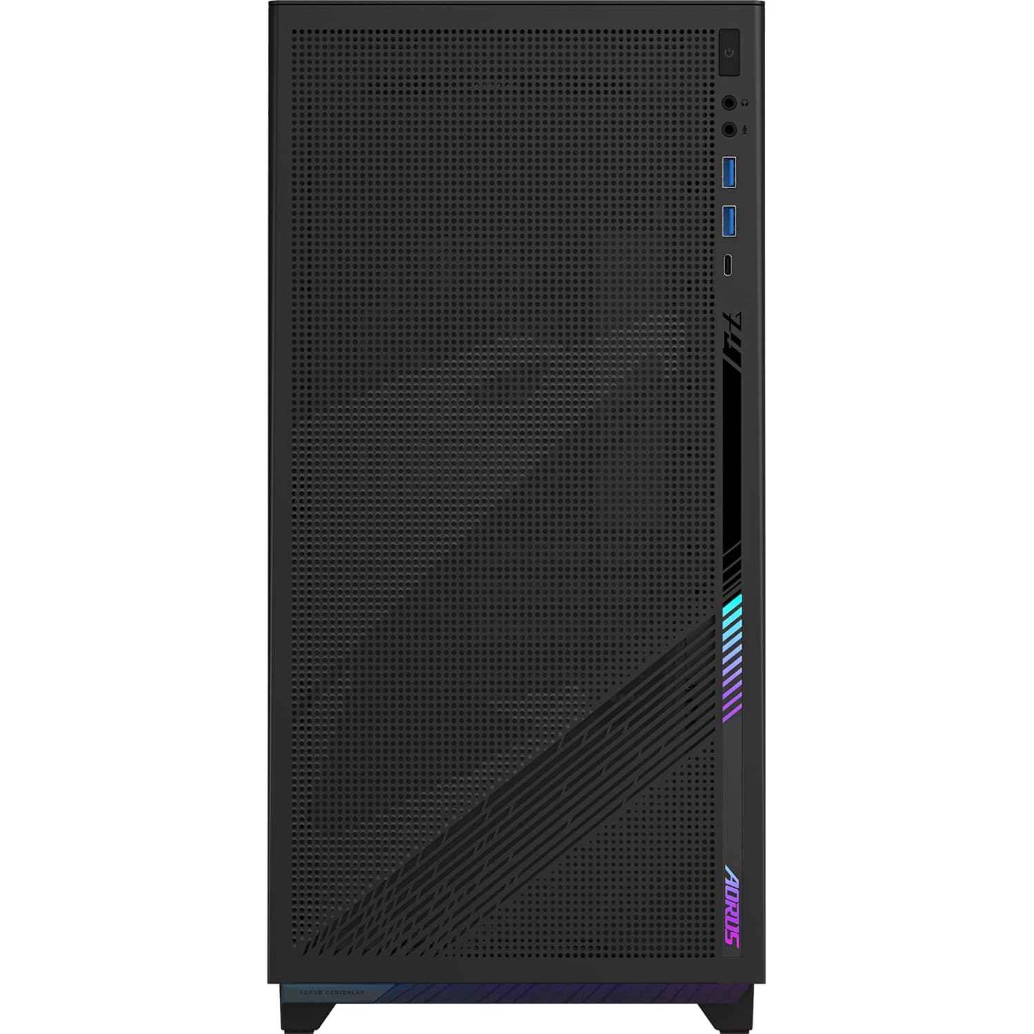 GIGABYTE GB-AC400G Mid Tower Gaming Cabinet | Mesh Front Panel | Tempered Glass Side | Supports ATX, Micro ATX, Mini ITX | Pre-Installed 4 Fans | USB 3.0 | High Airflow – Black