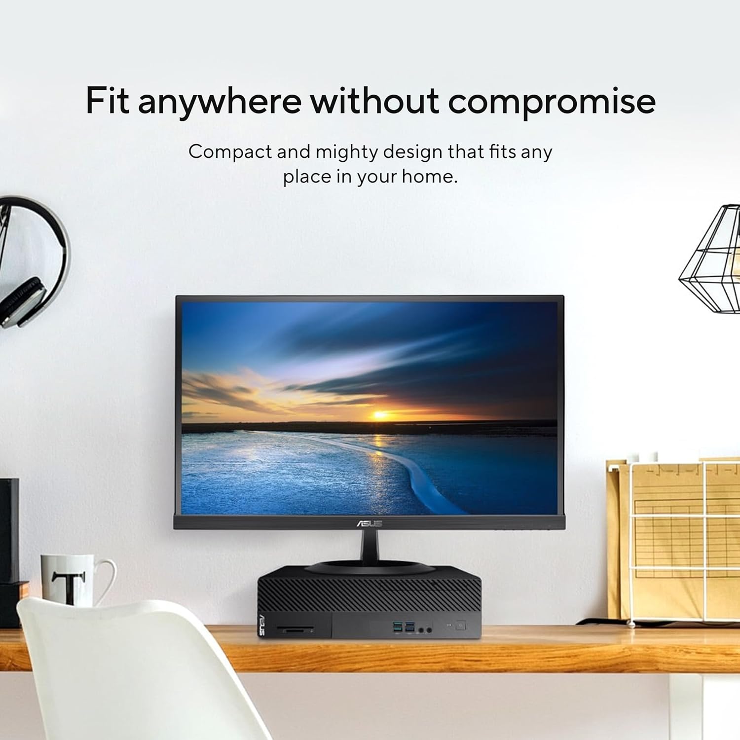 ASUS S500SD, 4 core, Intel Core i3-12100, Tower PC (8GB RAM/256GB SSD/Integrated Graphics/Windows 11 + MS Office/with Keyboard & Mouse//Black/5 Kg), S500SD-312100016WS