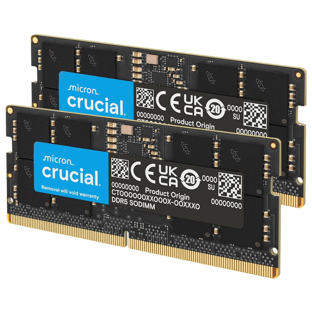 Crucial 48GB DDR5-5600 SODIMM CL46 (16Gbit)