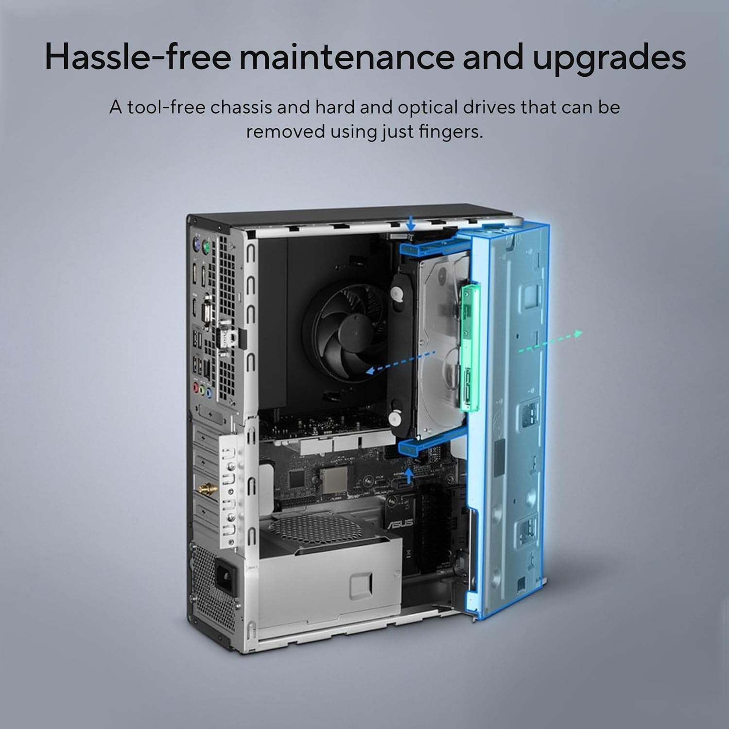 ASUS S500SD, 4 core, Intel Core i3-12100, Tower PC (8GB RAM/256GB SSD/Integrated Graphics/Windows 11 + MS Office/with Keyboard & Mouse//Black/5 Kg), S500SD-312100016WS