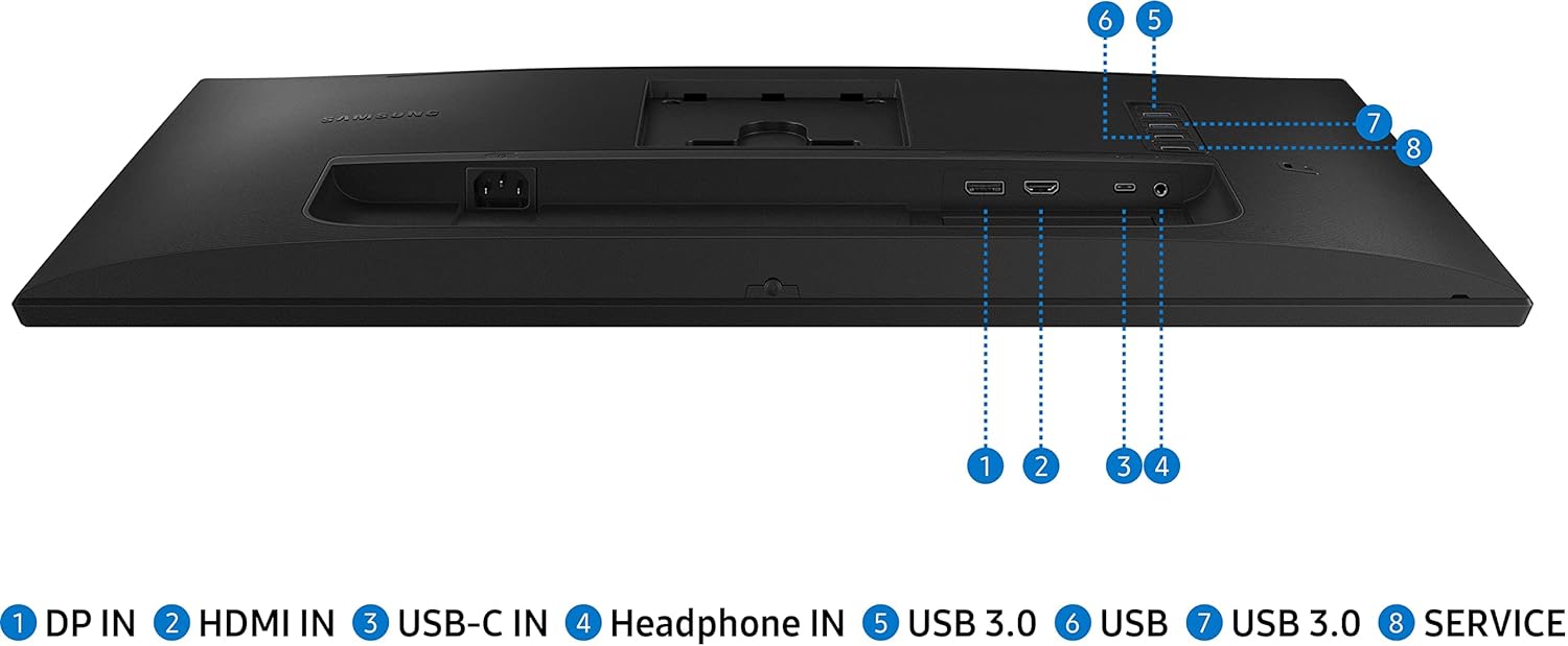 Samsung 27-inch(68.6cm) FHD Monitor, IPS, USB Type-C, HAS, Pivot, 75 Hz, Bezel Less Design, AMD FreeSync, Flicker Free, HDMI, Energy Saving (LS27A400UJWXXL, Black)