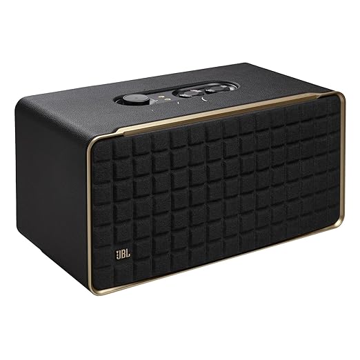 JBL Authentics 500, Dolby Atmos Smart Home Speaker Built-in WiFi and Music Streaming, Voice Assist and Bluetooth Connectivity, Automatic Calibration, Compatible with Google Home & Alexa, Retro Design - Zapnet.in