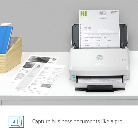 HP ScanJet Pro 3000 s4 Sheet-Feed Scanner (6FW07A), Light Grey, Small - Zapnet.in