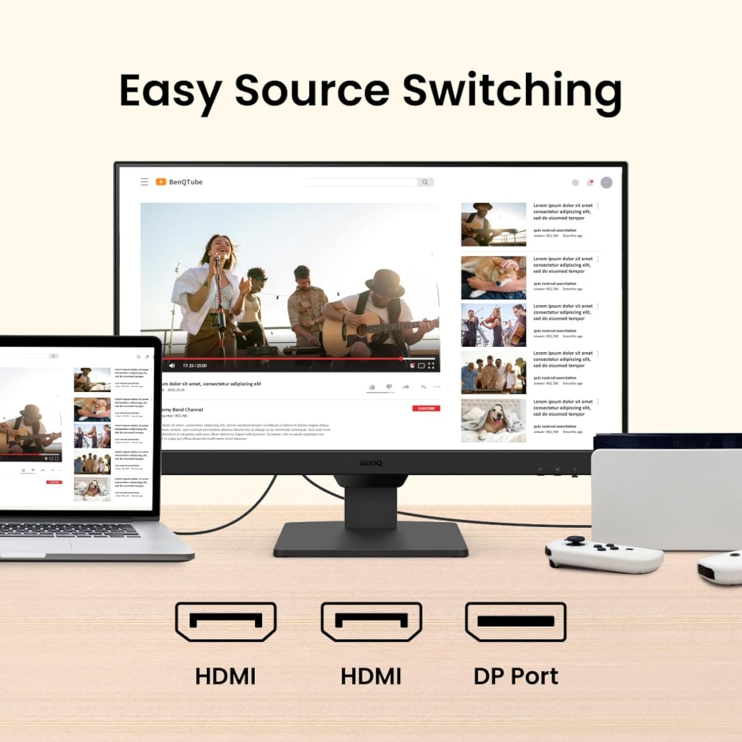 BenQ GW2790 27 Inches 1920X1080P FHD IPS Monitor| 100Hz|99% Srgb|Eye-Careu|Dual HDMI|Display Port|Bezel-Less|Eyesafe|VESA Mediasync|B.I.|Low Blue Light+| Speakers|VESA Wall Mountable(Black)