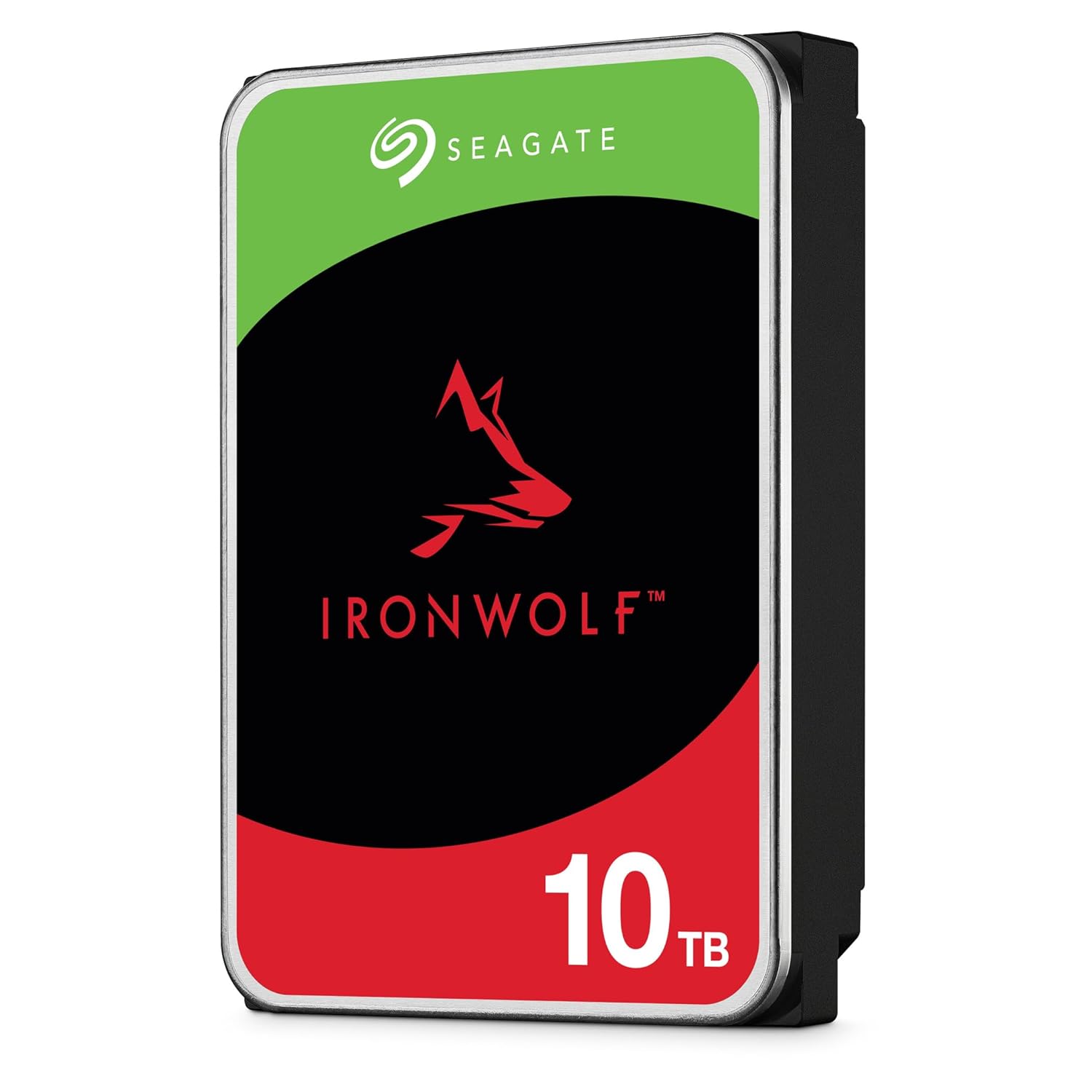 Seagate IronWolf 10TB NAS Internal Hard Drive HDD – CMR 3.5 Inch SATA 6Gb/s 7200 RPM 256MB Cache for RAID Network Attached Storage with 3-Years Data Recovery Services (ST10000VN000)