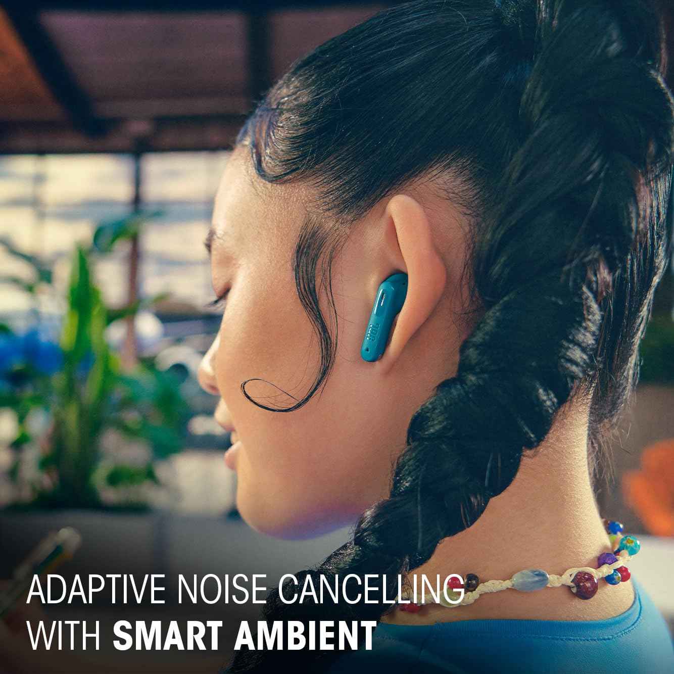 JBL Tune Beam 2 TWS, ANC Earbuds, 48Hr Playtime,Dual Connect, Ambient Aware, Relax Mode, Customized EQ with Headphones App, 6 Mics for Clear Calls, Spatial Sound, Personi-Fi 3.0 (Black)