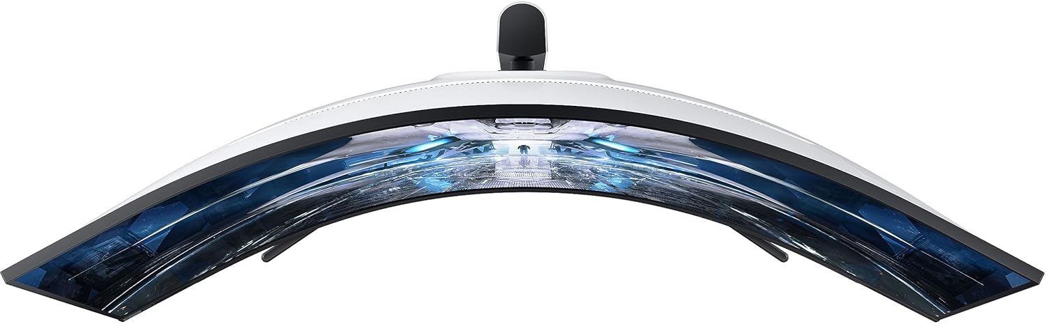 Samsung 49-inch(124.4cm) Odyssey Neo G9 Dual QHD, 240Hz, 1ms Curved Gaming Monitor, Quantum Mini-LED, HDR 2000, FreeSync Premium Pro (LS49AG950NWXXL, Black)