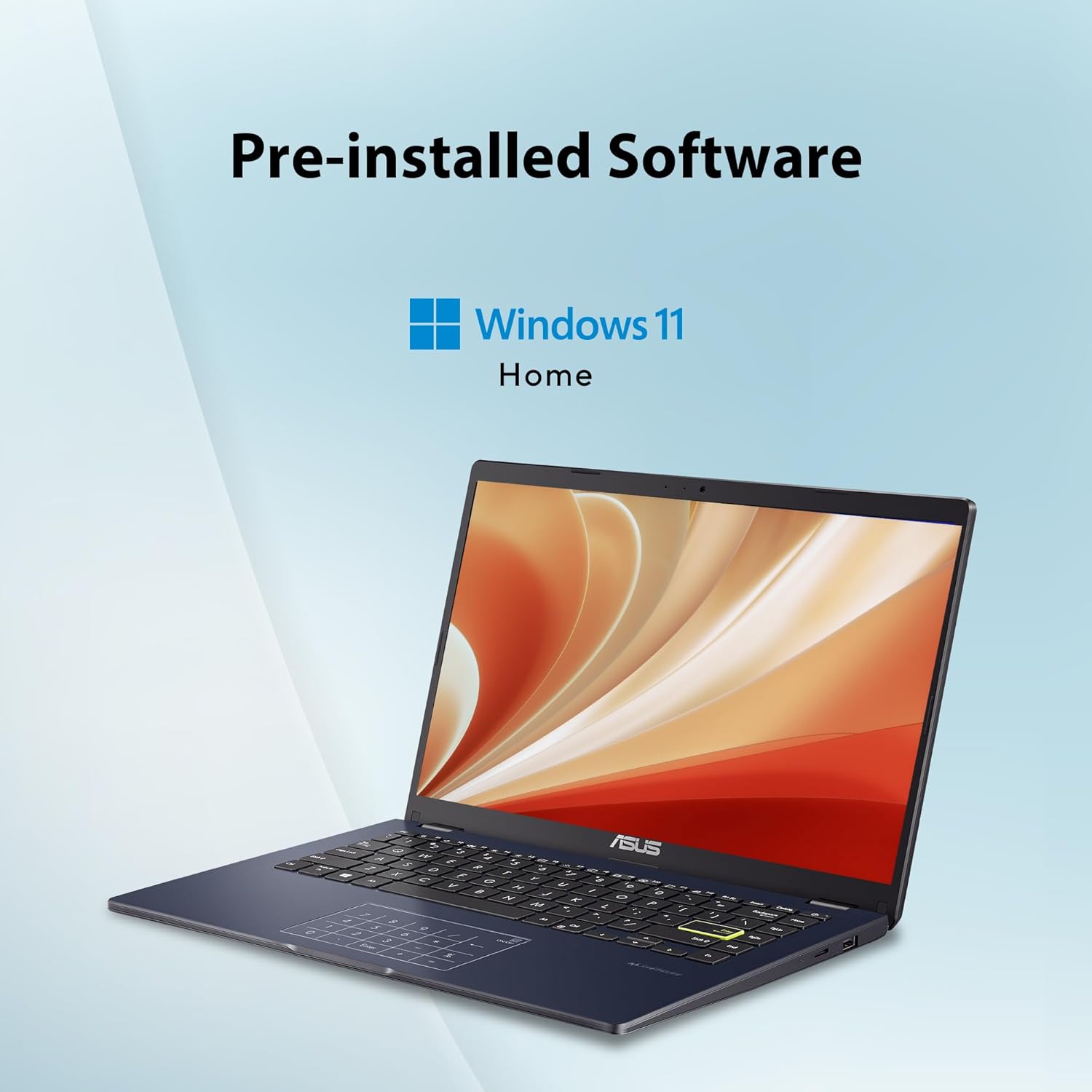 ASUS Vivobook Go 14 (2023), 14" (35.56 cm) FHD (1920 x 1080) 16:9, Intel Celeron N4500, Thin and Light Laptop (8GB RAM/256GB SSD/Integrated Graphics/Windows 11 Home/Black/1.3 Kg), E410KA-EK013W