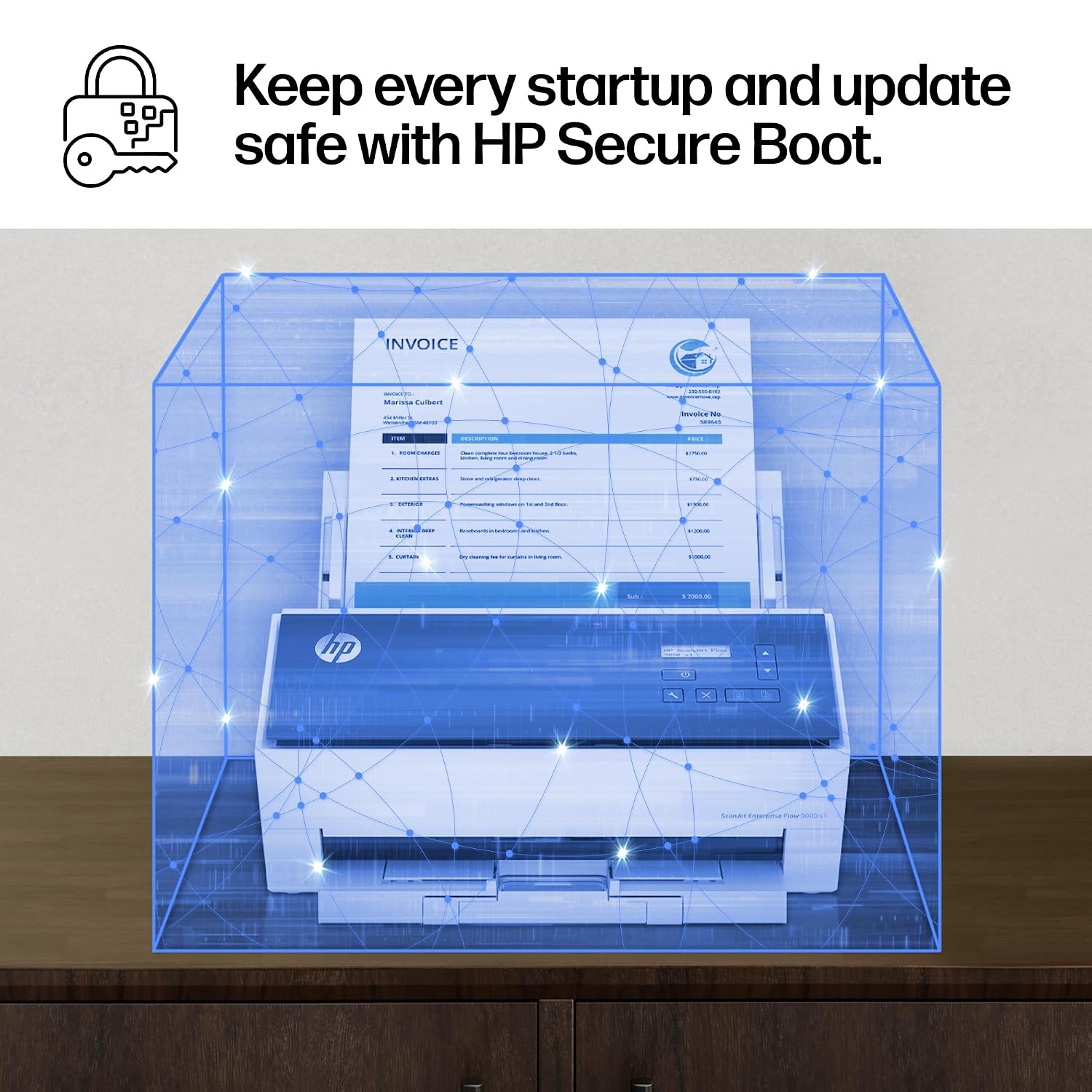 HP ScanJet Enterprise Flow 9000 s1, Fast 2-Sided Scanner with auto Document Feeder, Best for Office (8Q4W0A)