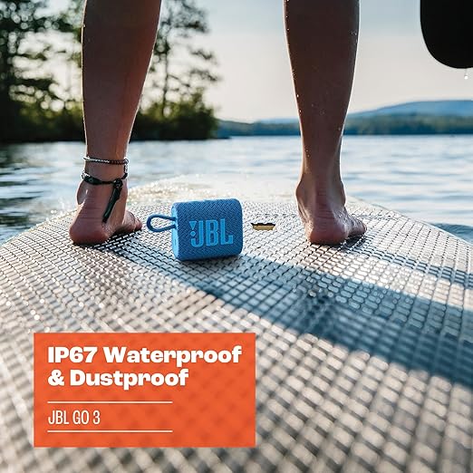 JBL Go 3 Eco: Portable Speaker with Bluetooth, Built-in Battery, Waterproof and Dustproof Feature - Zapnet.in