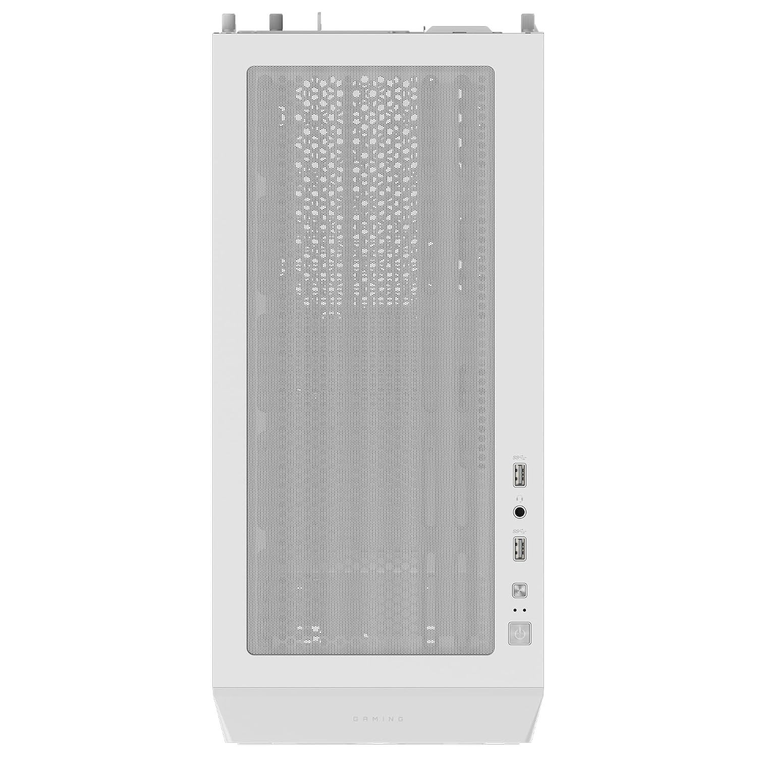 GIGABYTE C102 Glass ICE - White Mid Tower PC Gaming Case, Tempered Glass, PSU Shroud, 2X 120mm Fans (GB-C102GI)