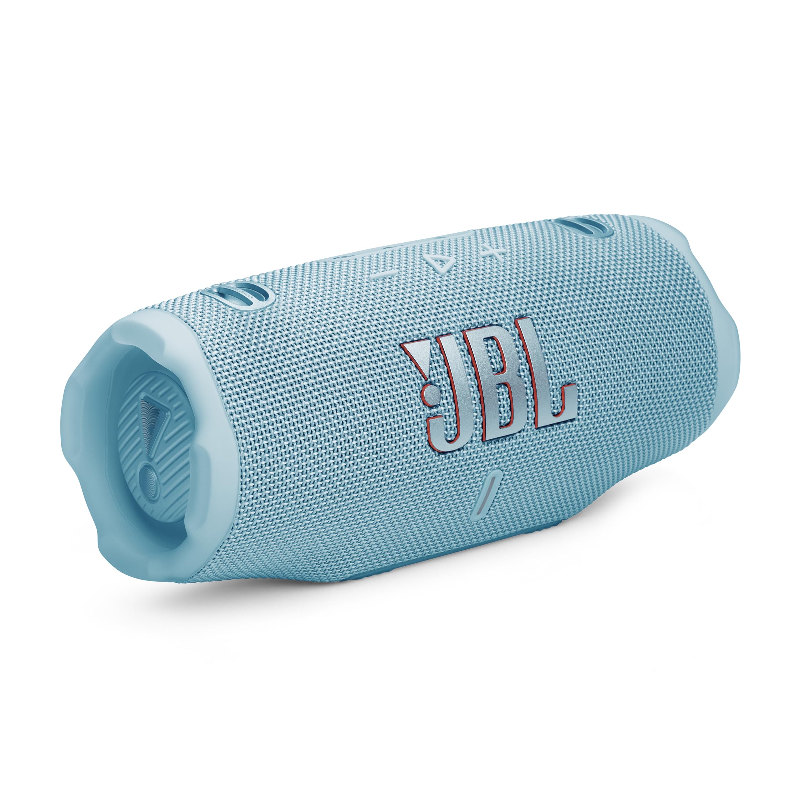 JBL Charge 6 - Portable Waterproof & Drop-Proof Bluetooth Speaker, Bold Pro Sound with AI Sound Boost, 28Hrs of Playtime, Built-in powerbank & Comes with a Sturdy/Removable Carrying Strap (White)