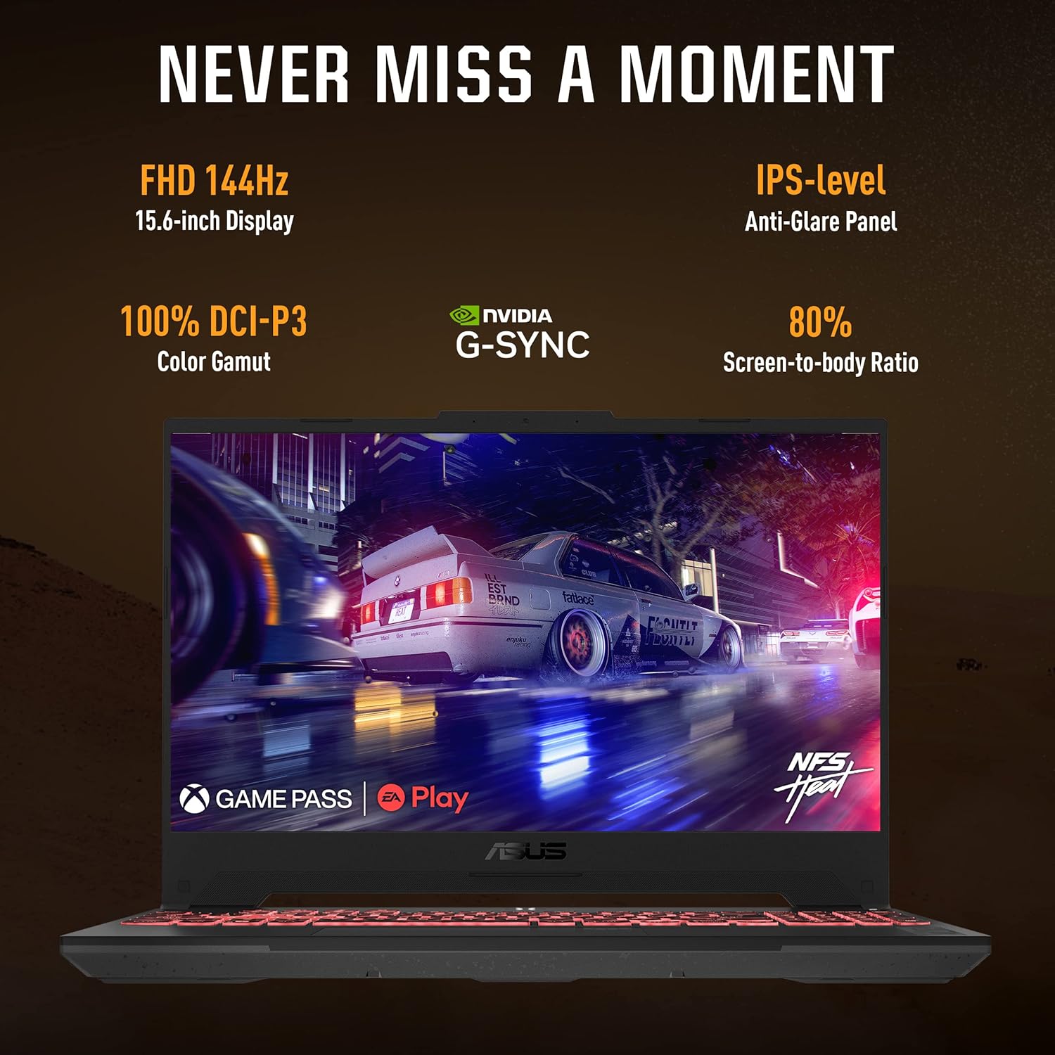 ASUS TUF Gaming A15, AMD Ryzen 7 7435HS, 15.6-inch FHD 144Hz, Gaming Laptop (16GB/512GB SSD/NVIDIA GeForce RTX 4050/Windows 11/90WHr/Mecha Gray/2.2 Kg), FA507NUR-LP082W