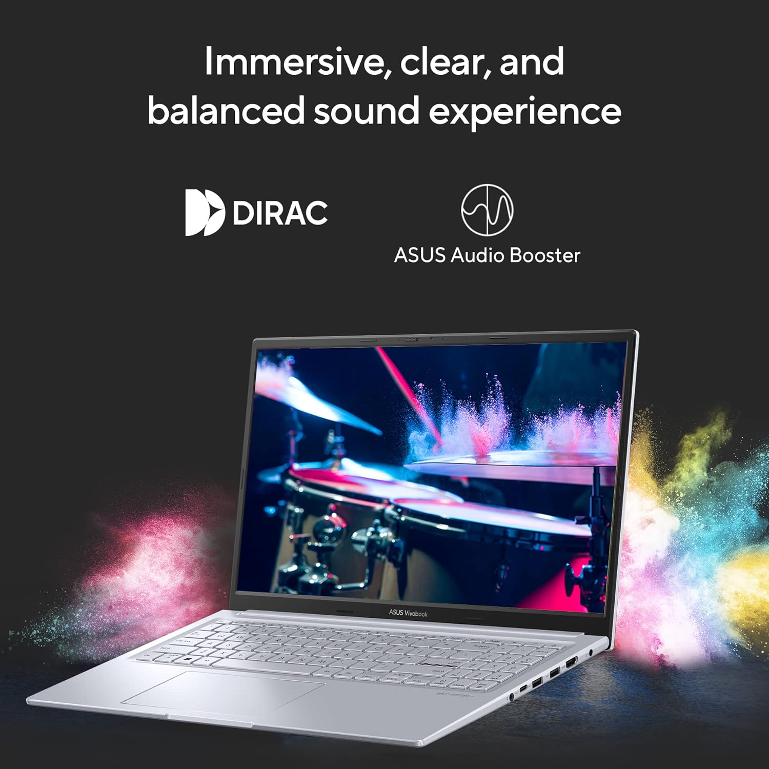 ASUS Vivobook 15X OLED,2.8K (2880 x 1620) 16:9,Intel Core i5-1335U Processor 1.3 GHz,Thin & Light Laptop (16GB RAM/512GB SSD/Windows 11/Office Home/50Whr Battery/Cool Silver/1.60 kg),K3504VAD-MA542WS