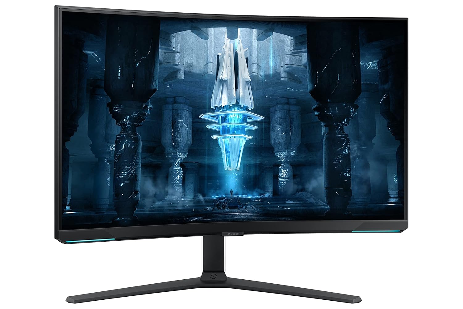 Samsung 32-Inch(80cm) 4K UHD Odyssey Neo G8 Gaming, 240 Hz, 1ms Curved Monitor, 3840 x 2160 Pixels, Mini-LED, Height Adjustable Stand, Matte Display, HDR2000 (LS32BG850NWXXL, Black)