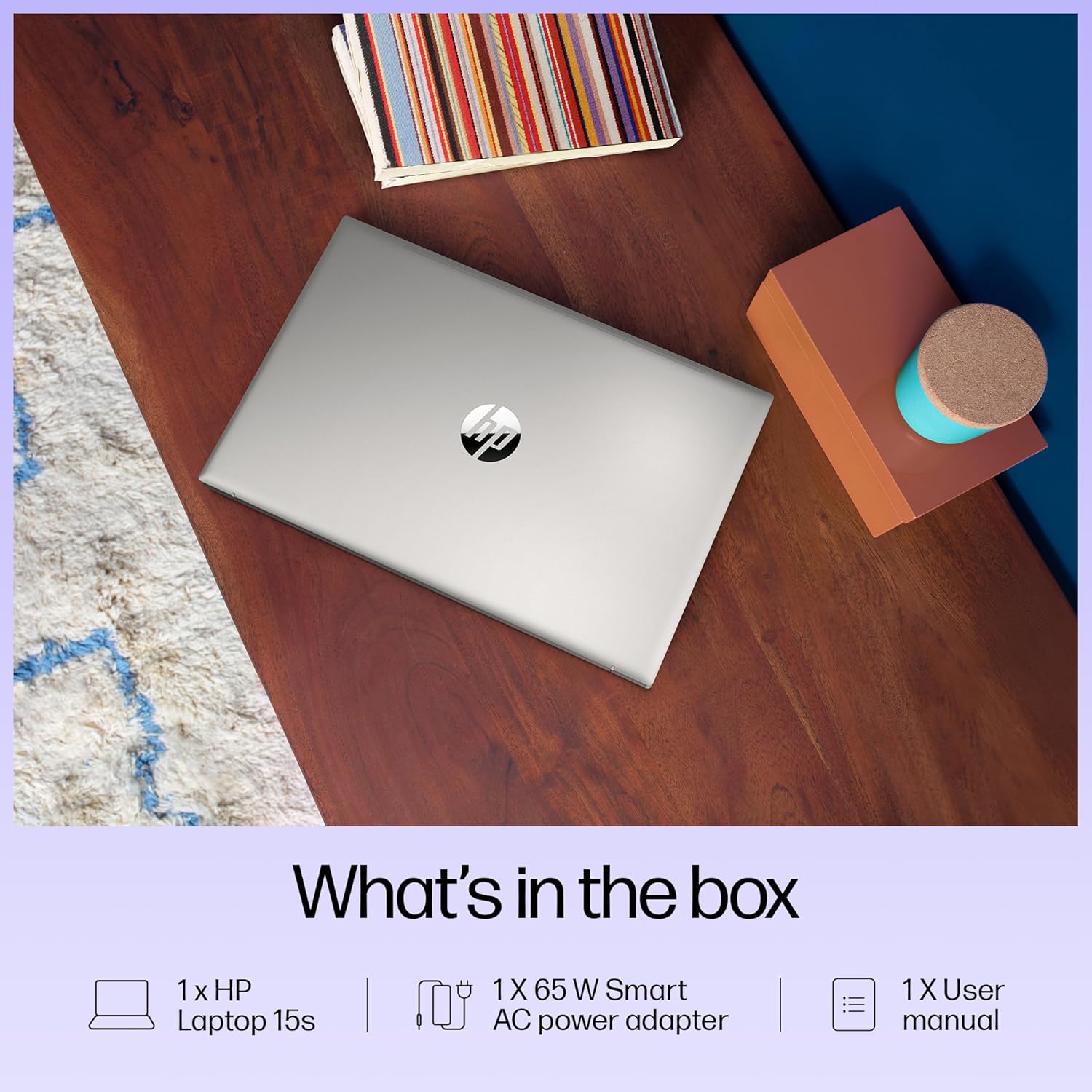 HP 15s, 12th Gen Intel Core i3-1215U, 8GB DDR4, 1TB SSD, Anti-Glare, Micro-Edge, 15.6-inch(39.6cm) FHD Laptop, Intel UHD Graphics, Full-Size KB (Win 11, Office 21, Silver, 1.69kg) fq5328TU