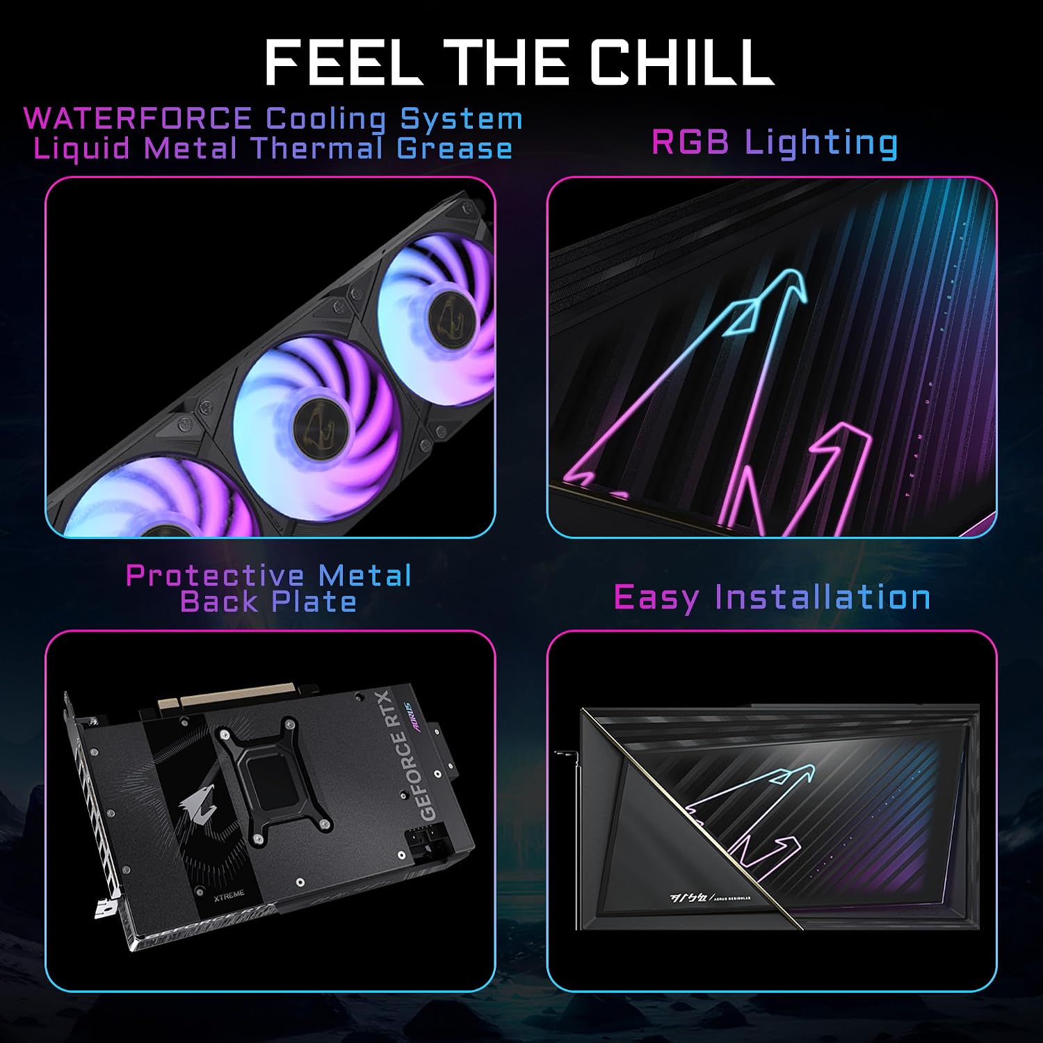 GIGABYTE AORUS GeForce RTX 5080 Xtreme WATERFORCE 16G Graphics Card, WATERFORCE All-in-one Cooling System, 16GB 256-bit GDDR7, GV-N5080AORUSX W-16GD Video Card
