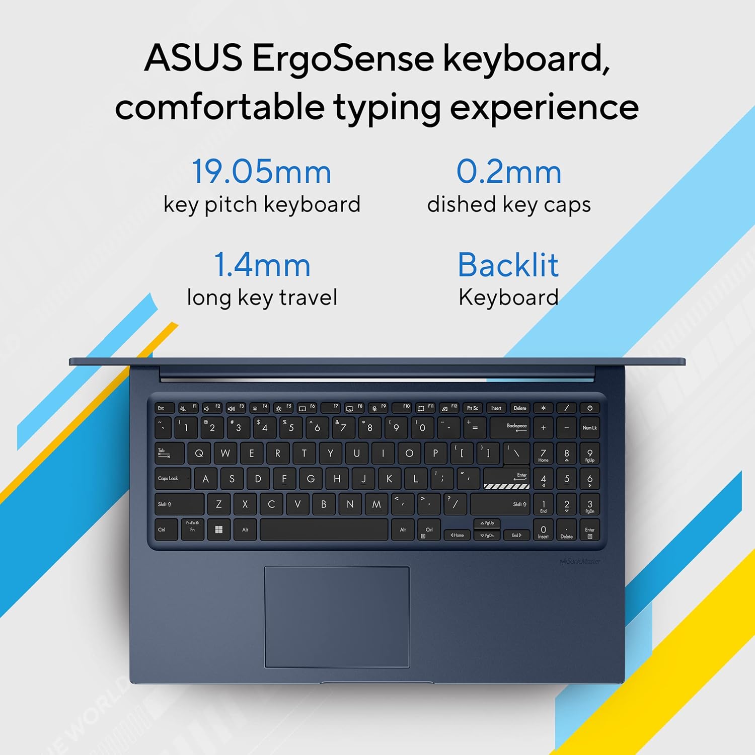 ASUS Vivobook 15 X1504ZA-NJ321WS Intel®Core™ i3-1215U / 8GB DDR4 / 512GB PCIe® 3.0 SSD / 15.6-inch/FHD 16:9 / Quiet Blue/Backlit KB/Win 11 Home/MS Office