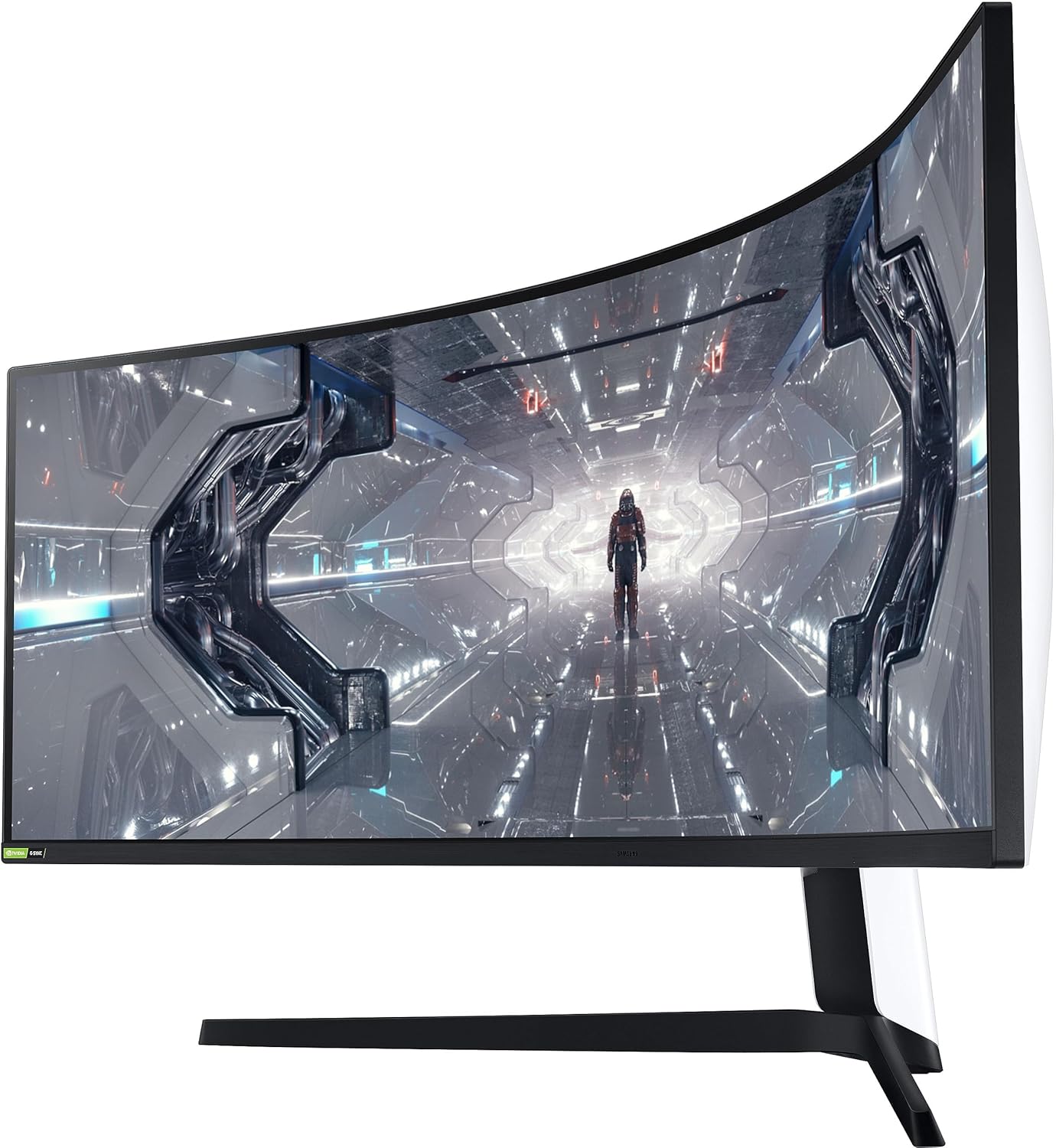 Samsung 49-inch(124.4cm) Odyssey G9 Dual QHD, 240Hz, 1ms Curved Gaming Monitor, QLED, HAS, HDR 1000, G-Sync (LC49G95TSSWXXL, Black)