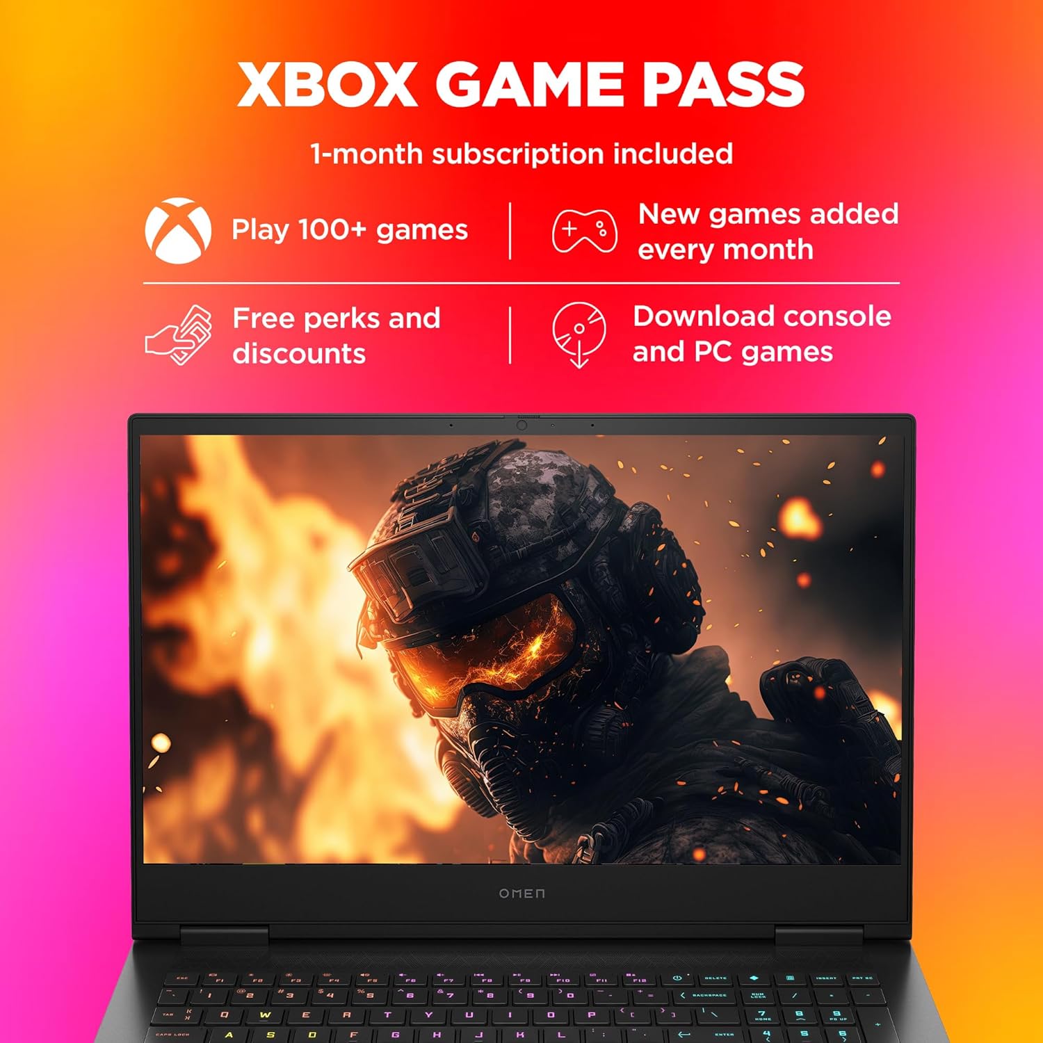 HP OMEN Gaming, 14th Gen Intel Core i7-14650HX, 8GB RTX 4060 (16GB DDR5, 1TB SSD) FHD, 144Hz, IPS, 16.1-inch (40.9 cm) Win11, Office21, Black, 2.39 kg, wf1150TX, RGB KB, Tempest Cooling Gaming Laptop