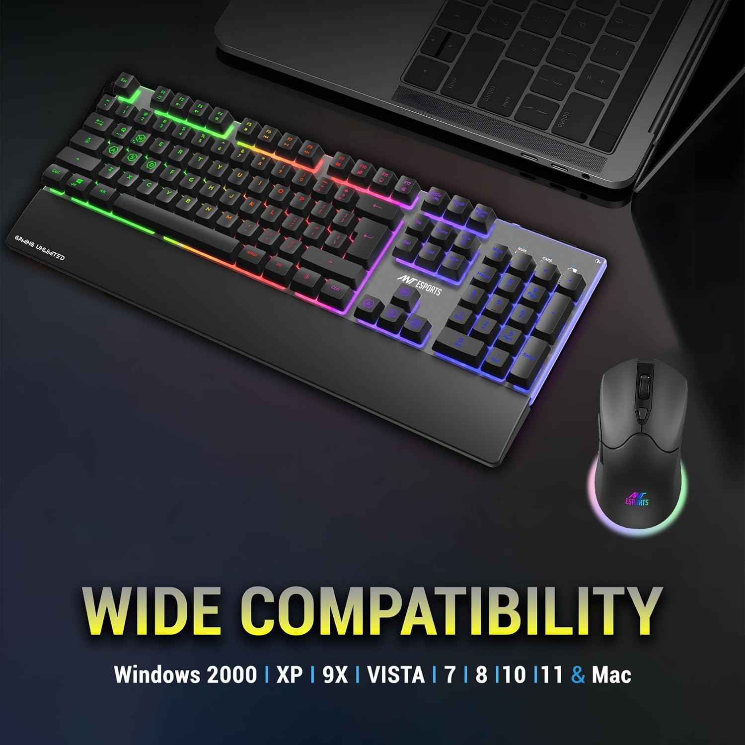 Ant Esports KM550PRO Wireless Keyboard & Mouse Combo – Black