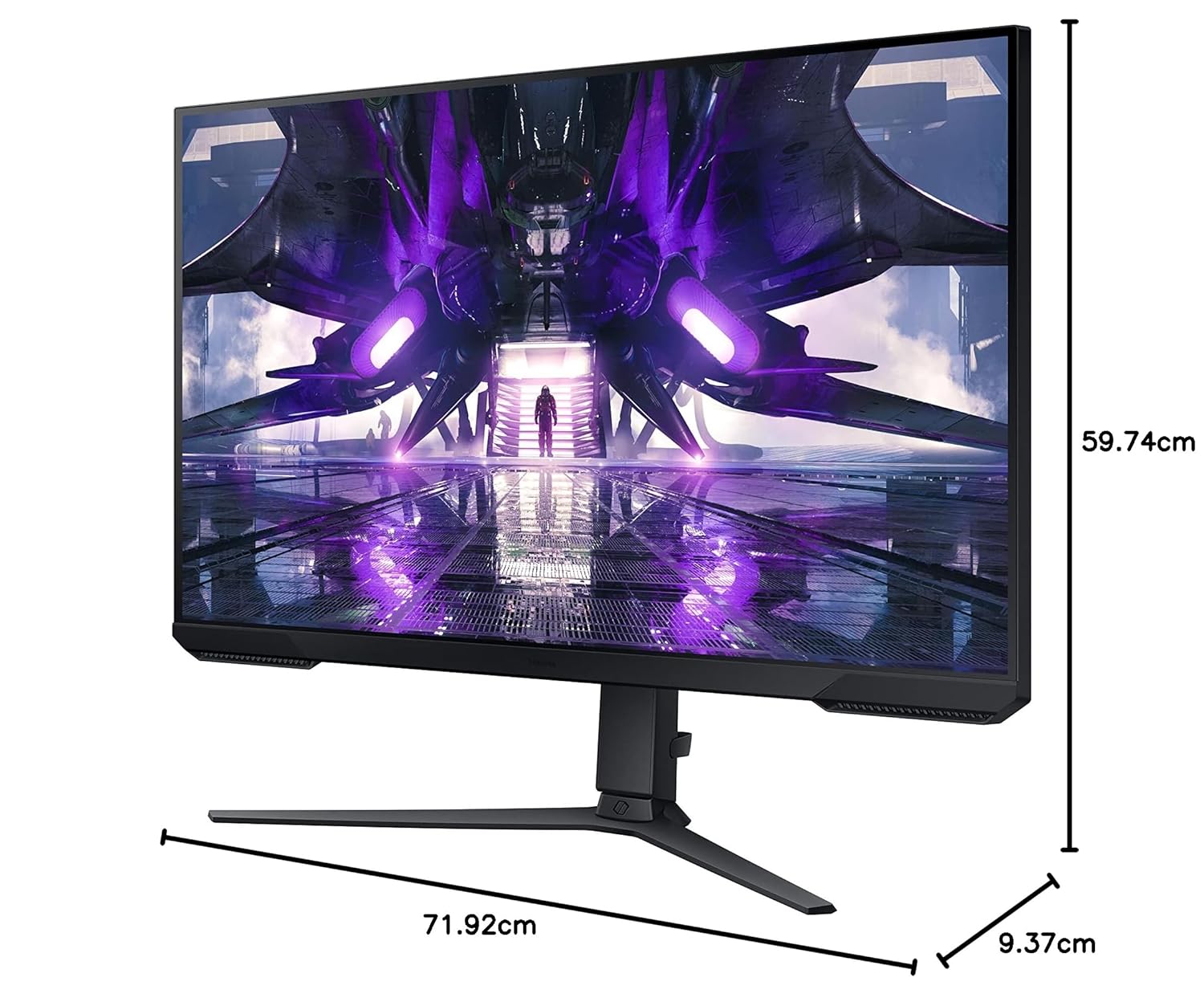 Samsung Odyssey G3 Gaming Monitor 80cm (32 inches), FHD 1920 X 1080, 165 Hz, 1ms(MPRT), AMD Freesync, DP, HDMI, Height, Tilt, Pivot Adjust Stand, Bezel-Less, Eye-Saver (LS32AG320NWXXL, Black)