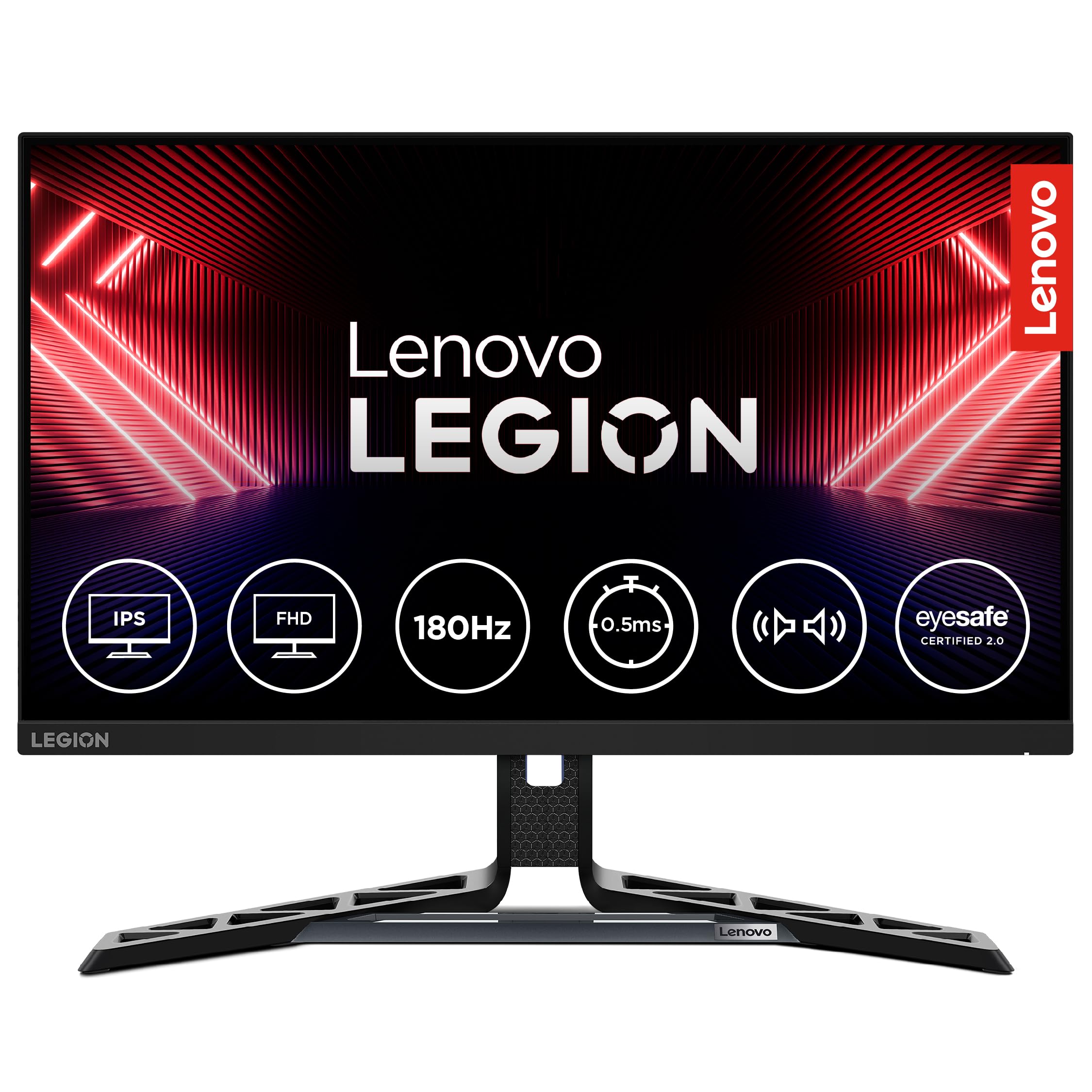 Lenovo Legion R27i-30 | 27 Inch (68.5cm) 165Hz LED Gaming Monitor | 0.5ms, AMD FreeSync, 99%sRGB, 90% DCI-P3, 3Wx2 Speaker, 2xHDMI 2.1,1xDP| Tilt, Swivel, Pivot, Height Adjust Stand, Black, 67B5GAC1IN