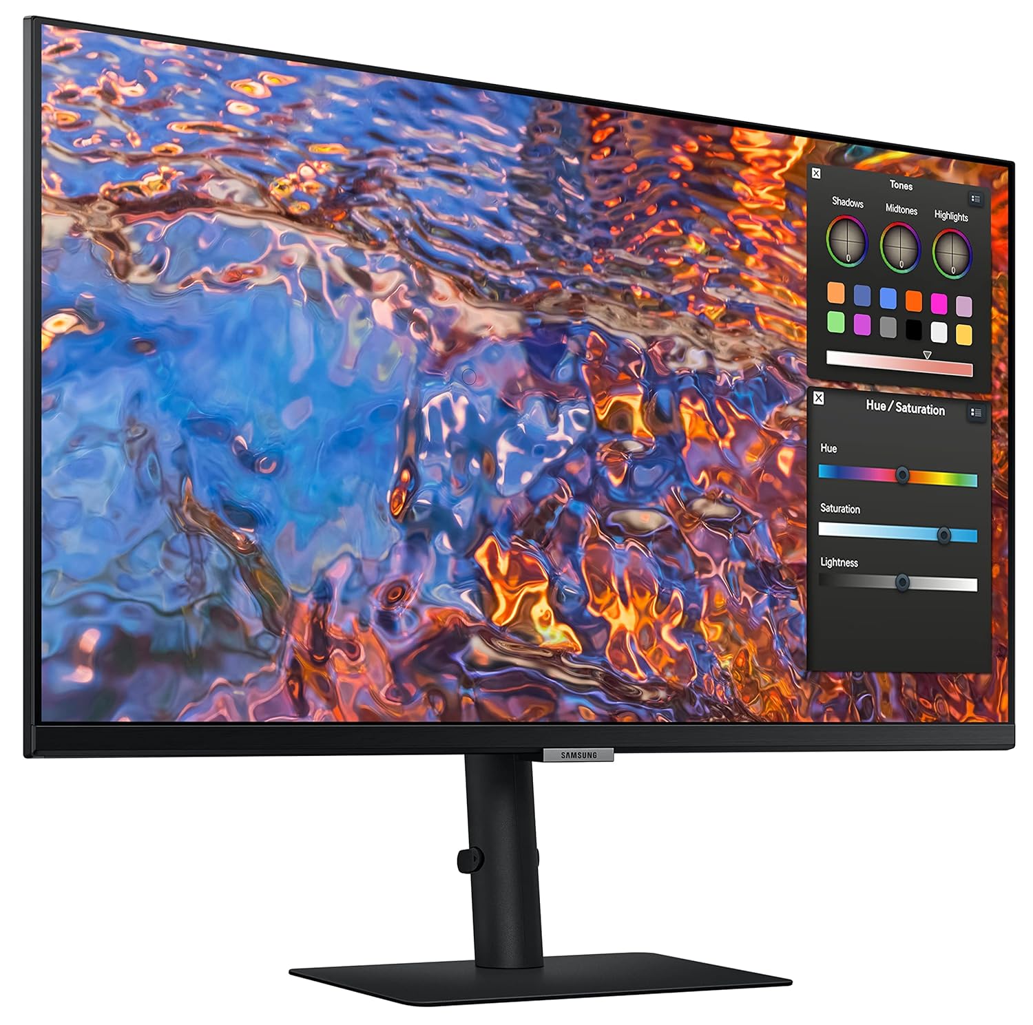 Samsung 27"(68.6cm) 4K Viewfinity Monitor|IPS|UHD 3840 x 2160|Type-C 90W|LAN Port|HDR 400|DCI-P3 98%|Pantone Validation|400 nits||PBP|PIP|Matte Display|Height-Tilt-Pivot Stand|LS27B800PXWXXL|Black