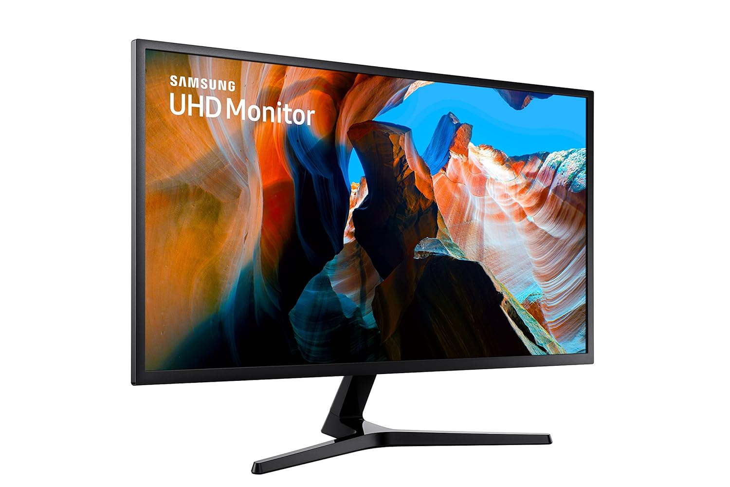 Samsung 32-inch(80.1cm) 4K UHD, Flat Monitor, 1 Billion Colors, PBP, Slim Bezels, AMD FreeSync (LU32J590UQWXXL, Dark Blue Gray)