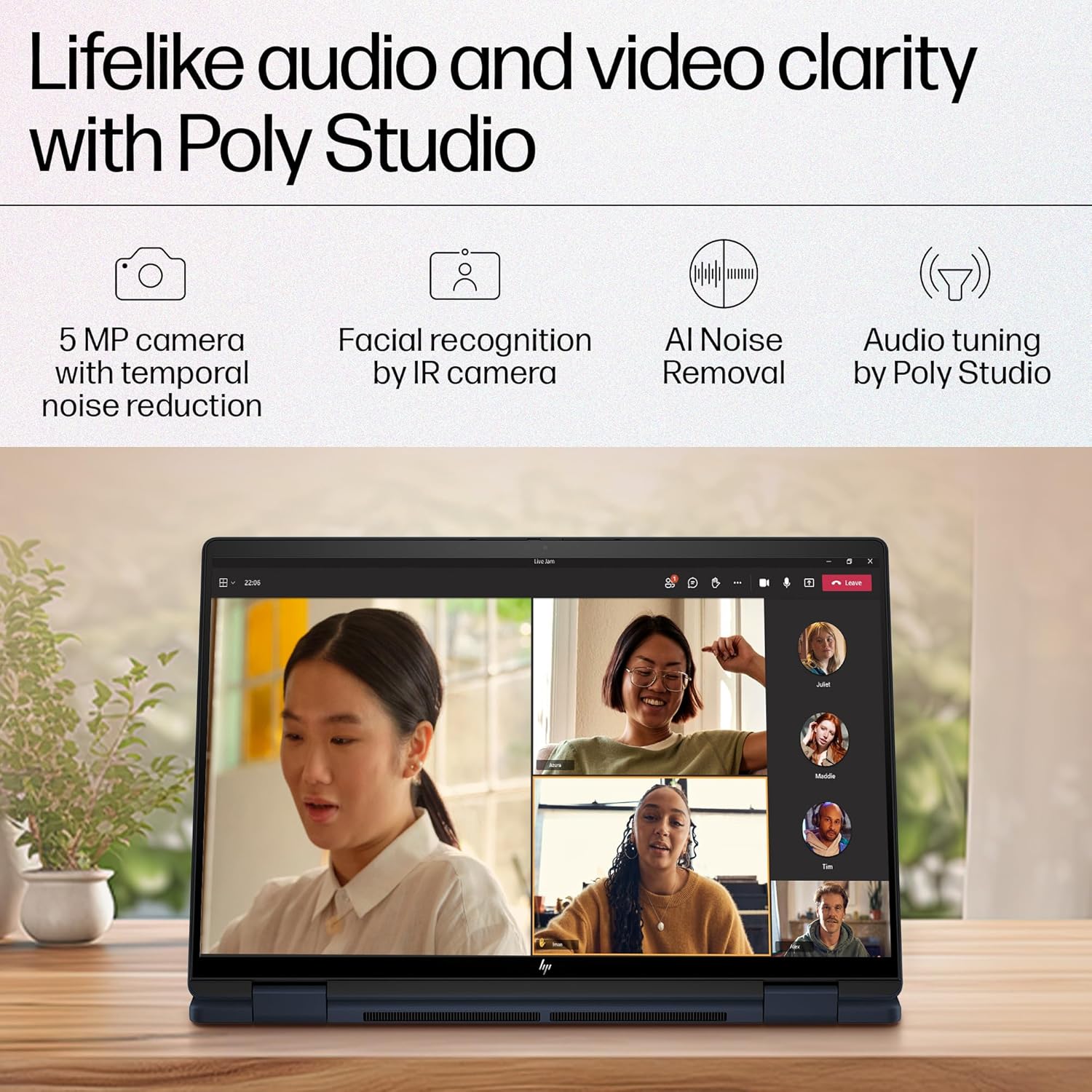 HP Envy X360 Convertible, Enhanced by AI, Intel 14th Gen Evo Core Ultra 7 155U, 14-inch (35.6 cm), 2.8K OLED, 400 nits, 32GB, 1TB SSD, Touch, 5MP IR Camera, (Win 11 Home+MSO, Blue,1.44 Kg), FC0100TU