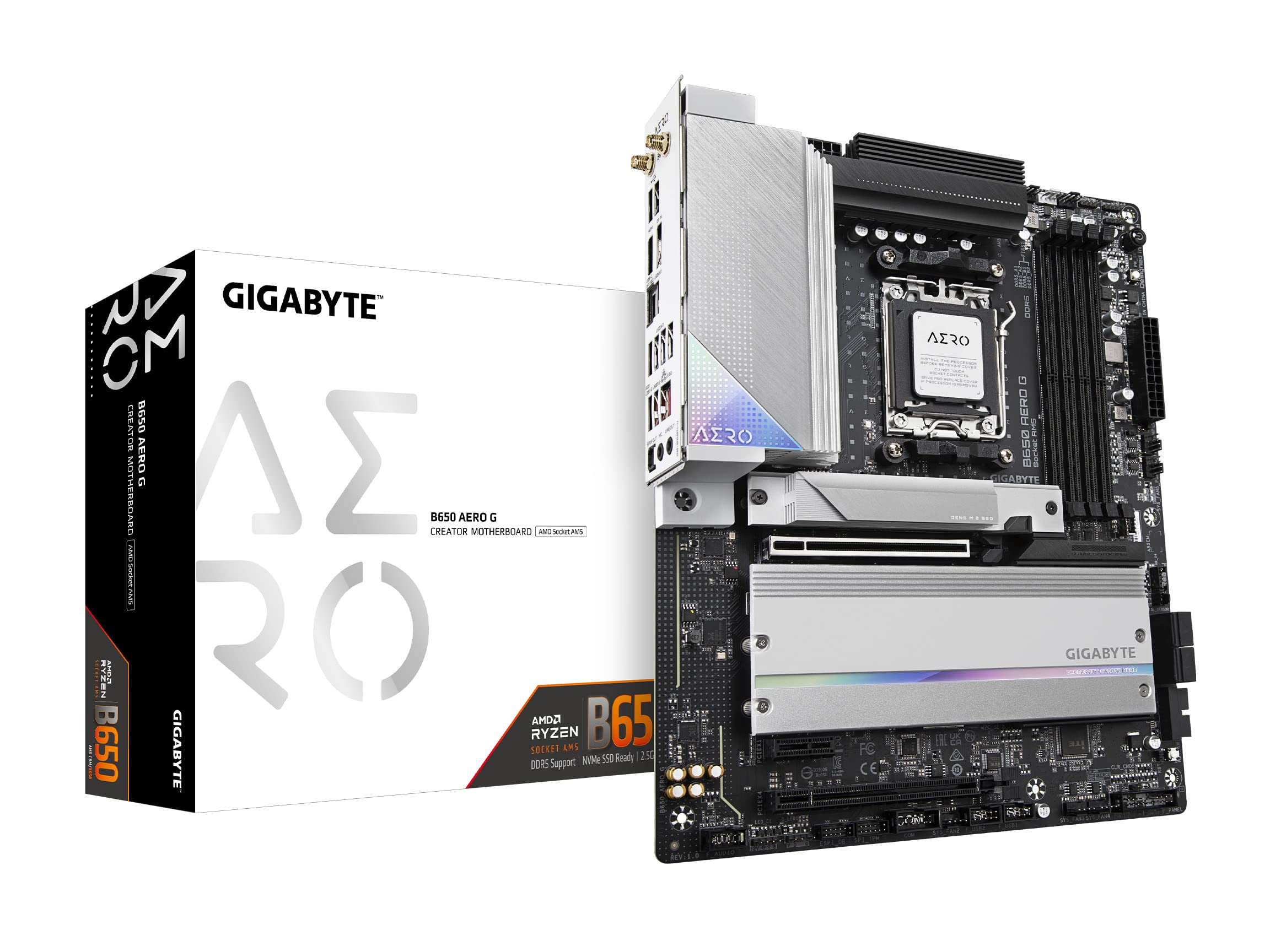 GIGABYTE B550M Aorus Elite Ax (Am4/ AMD/ B550/ Micro ATX/Single M.2/ Sata 6Gb/S/USB 3.2 Gen 1/ Realtek Gbe LAN/Pcie 4.0/ DDR4 Motherboard)