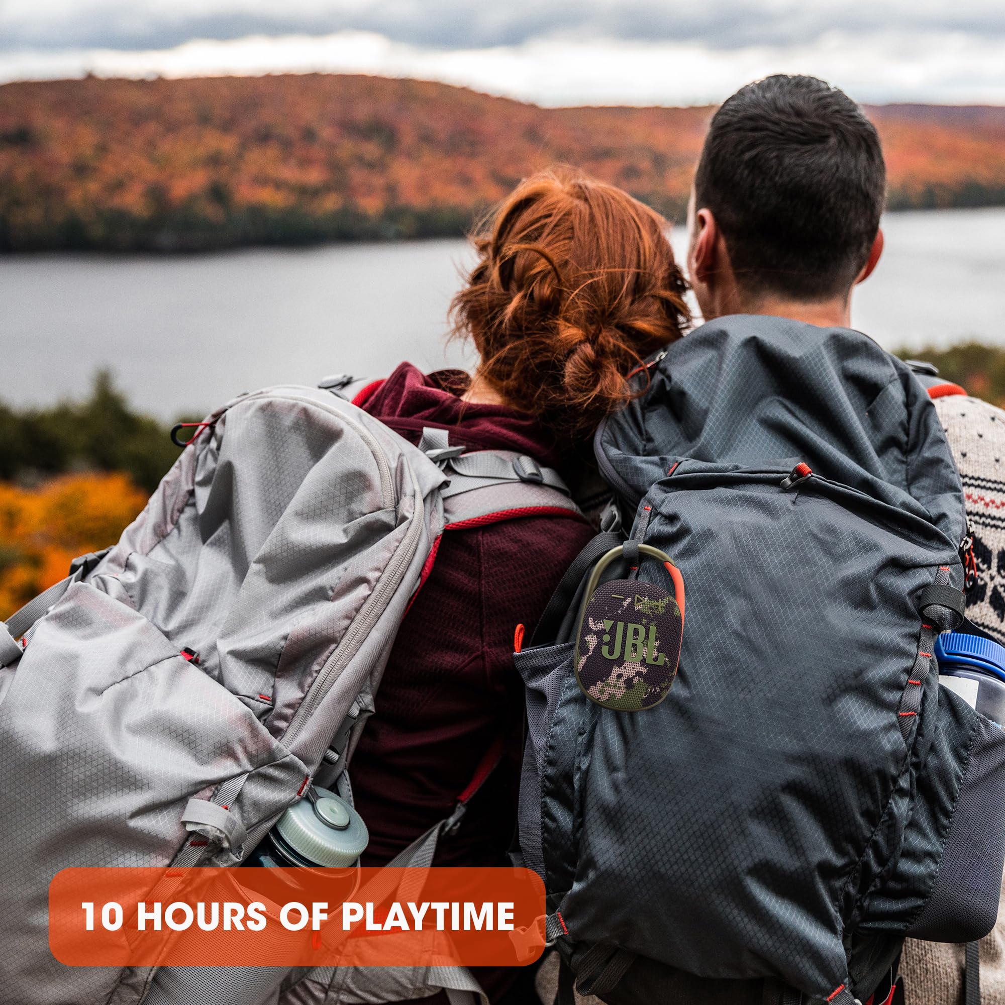 JBL Clip 4 Eco - Ultra-Portable Waterproof and Dustproof Bluetooth Speaker, big audio & punchy bass, made with 90% post-consumer recycled plastic, Integrated carabiner, Up to 10 Hours of Play (White) - Zapnet.in