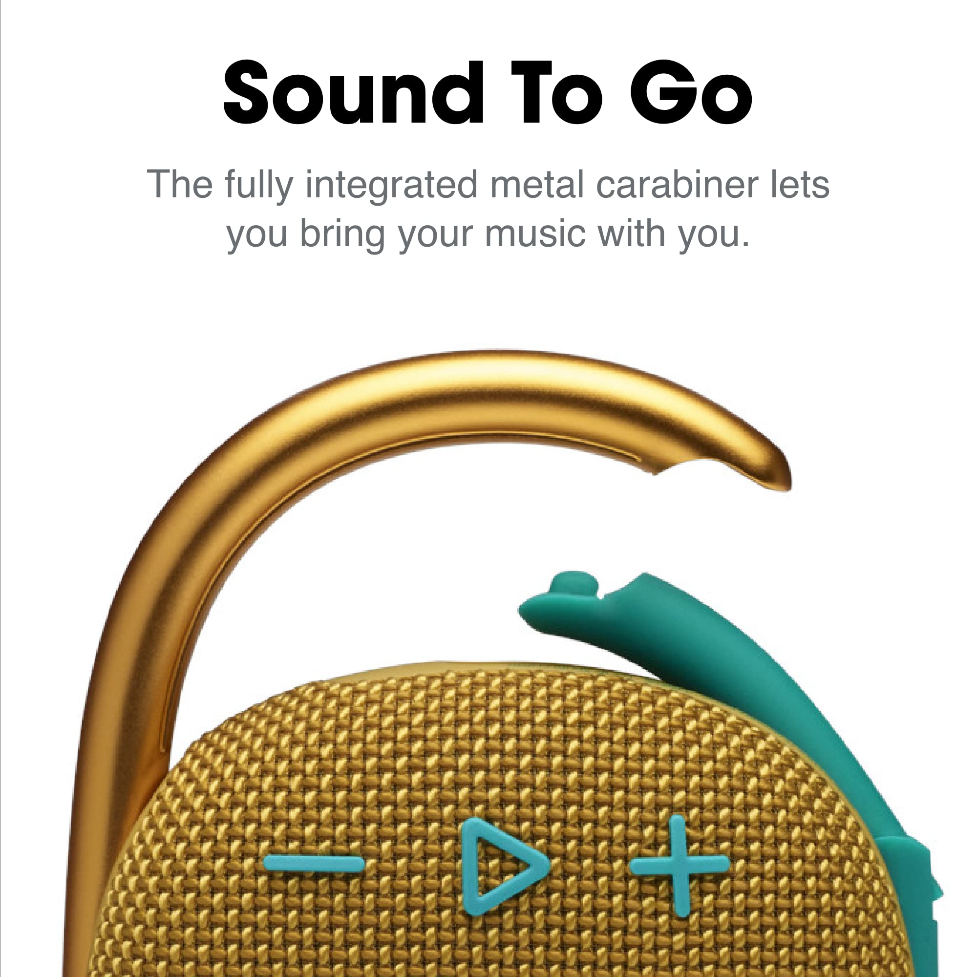 JBL Clip 4 Eco - Ultra-Portable Waterproof and Dustproof Bluetooth Speaker, big audio & punchy bass, made with 90% post-consumer recycled plastic, Integrated carabiner, Up to 10 Hours of Play (White) - Zapnet.in