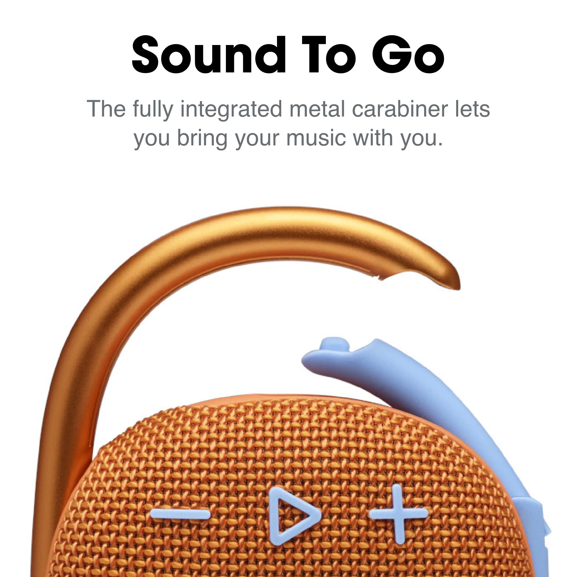 JBL Clip 4 Eco - Ultra-Portable Waterproof and Dustproof Bluetooth Speaker, big audio & punchy bass, made with 90% post-consumer recycled plastic, Integrated carabiner, Up to 10 Hours of Play (White) - Zapnet.in