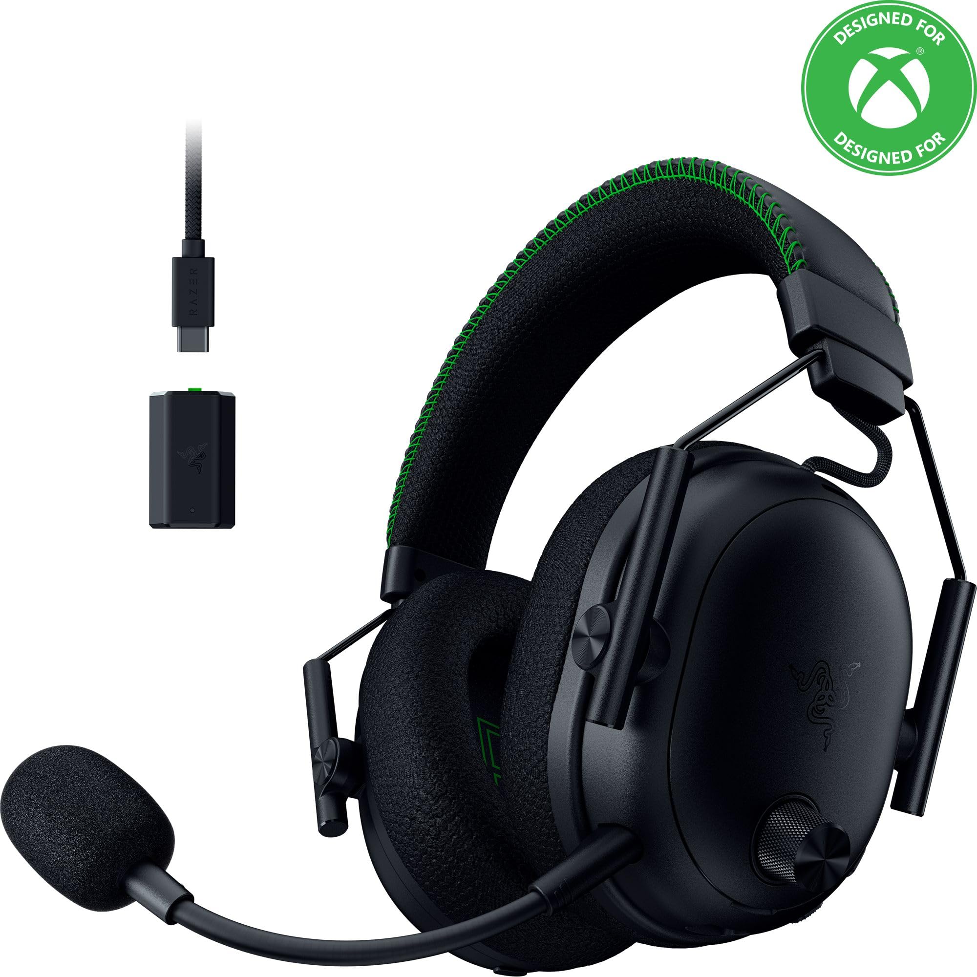 Razer BlackShark V3 Pro Wireless ANC PlayStation Gaming Headset, White | Full Band Mic, 50mm Drivers, 2.4 GHz, Bluetooth, 3.5mm, Works with PC, Mac, Nintendo Switch, Smartphone, 70 Hr Battery