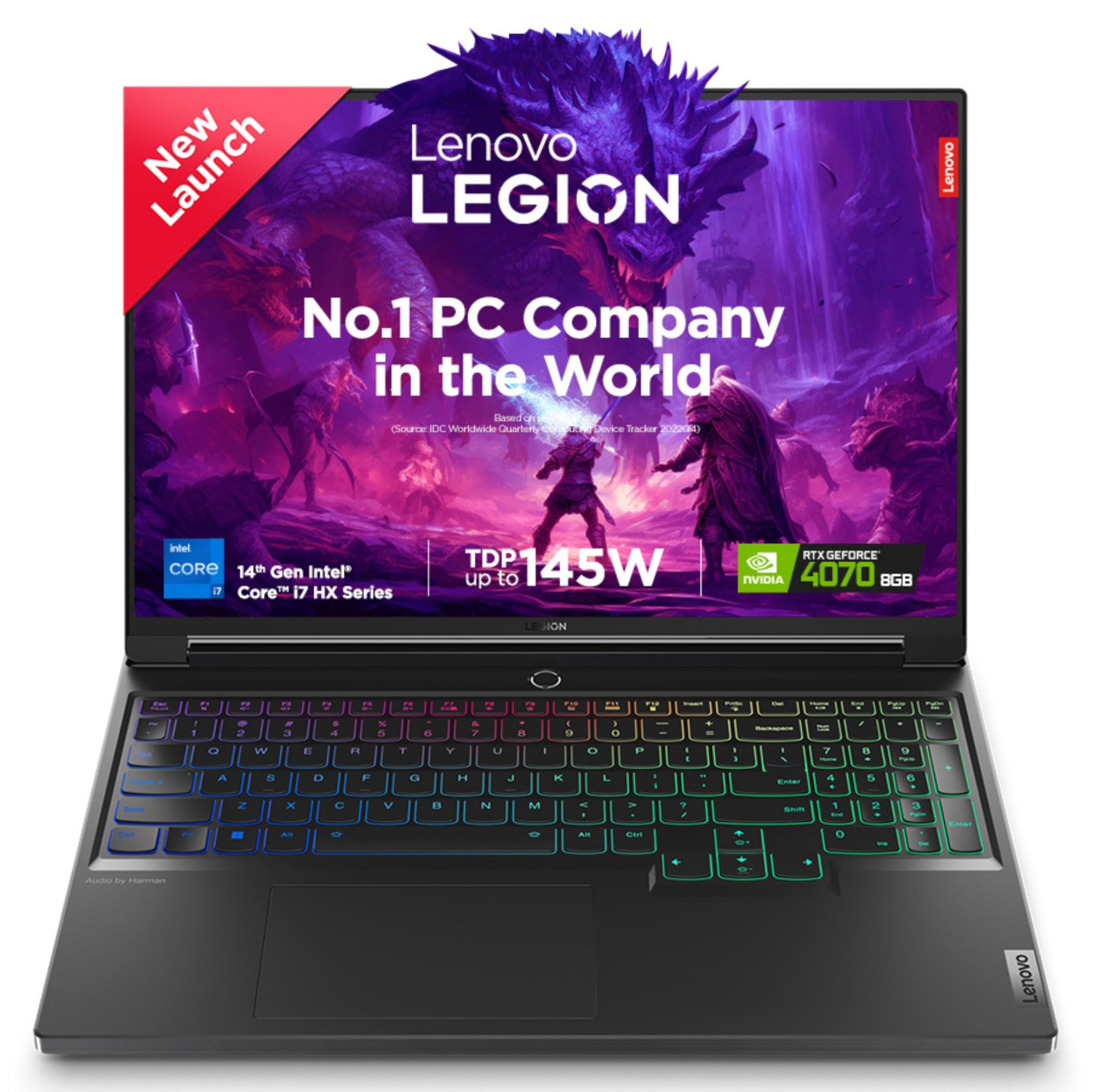 Lenovo Legion 7 Intel Core i9-14900HX 16" (40.64cm) 3.2K IPS 430Nits 165Hz Gaming Laptop (16GB/1TB SSD/Win 11/Office 2021/NVIDIA RTX 4060 8GB/100% DCI-P3/3 Month Game Pass/Grey/2.24Kg), 83FD000YIN