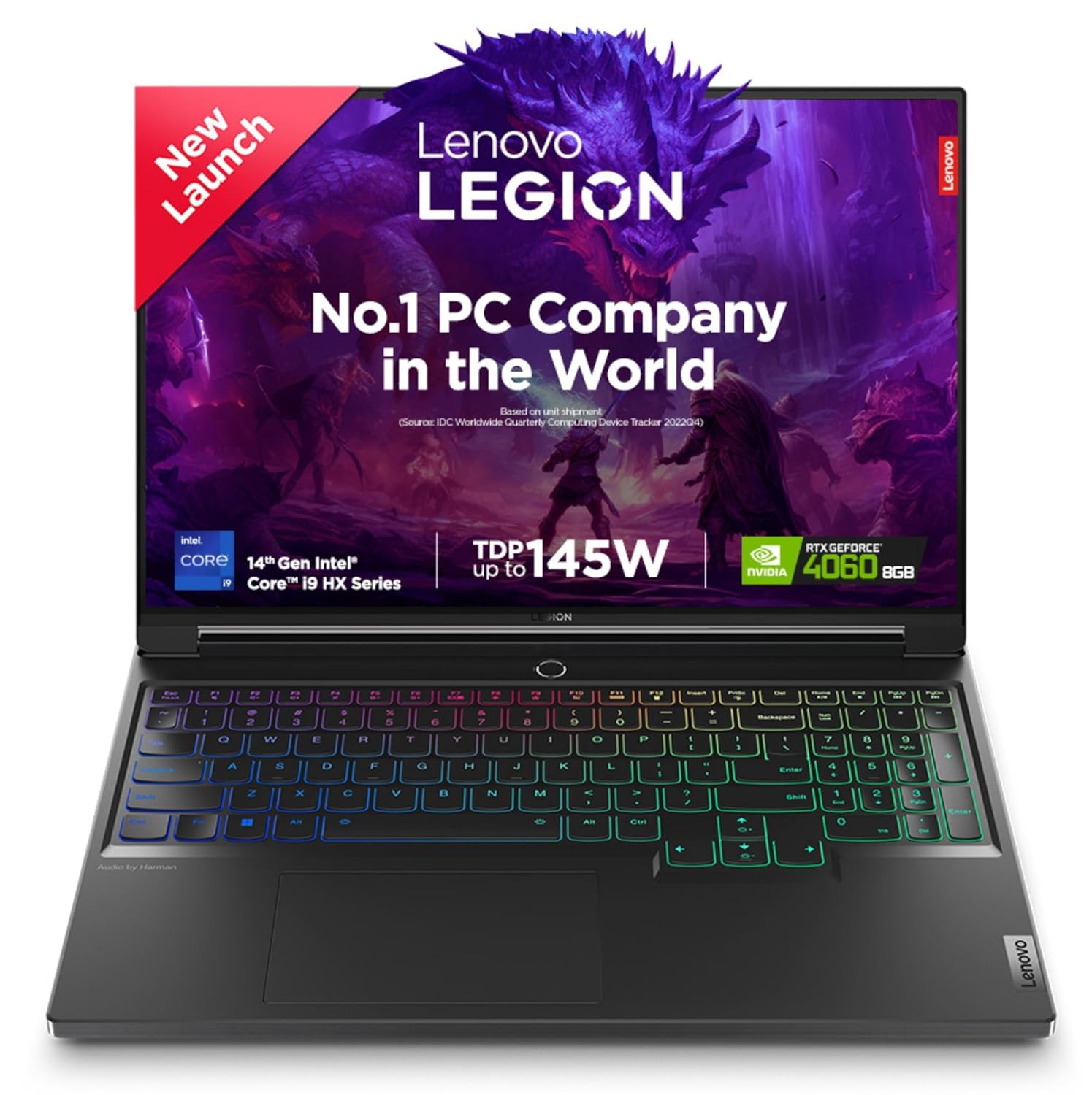Lenovo Legion 7 Intel Core i9-14900HX 16" (40.64cm) 3.2K IPS 430Nits 165Hz Gaming Laptop (16GB/1TB SSD/Win 11/Office 2021/NVIDIA RTX 4060 8GB/100% DCI-P3/3 Month Game Pass/Grey/2.24Kg), 83FD000YIN
