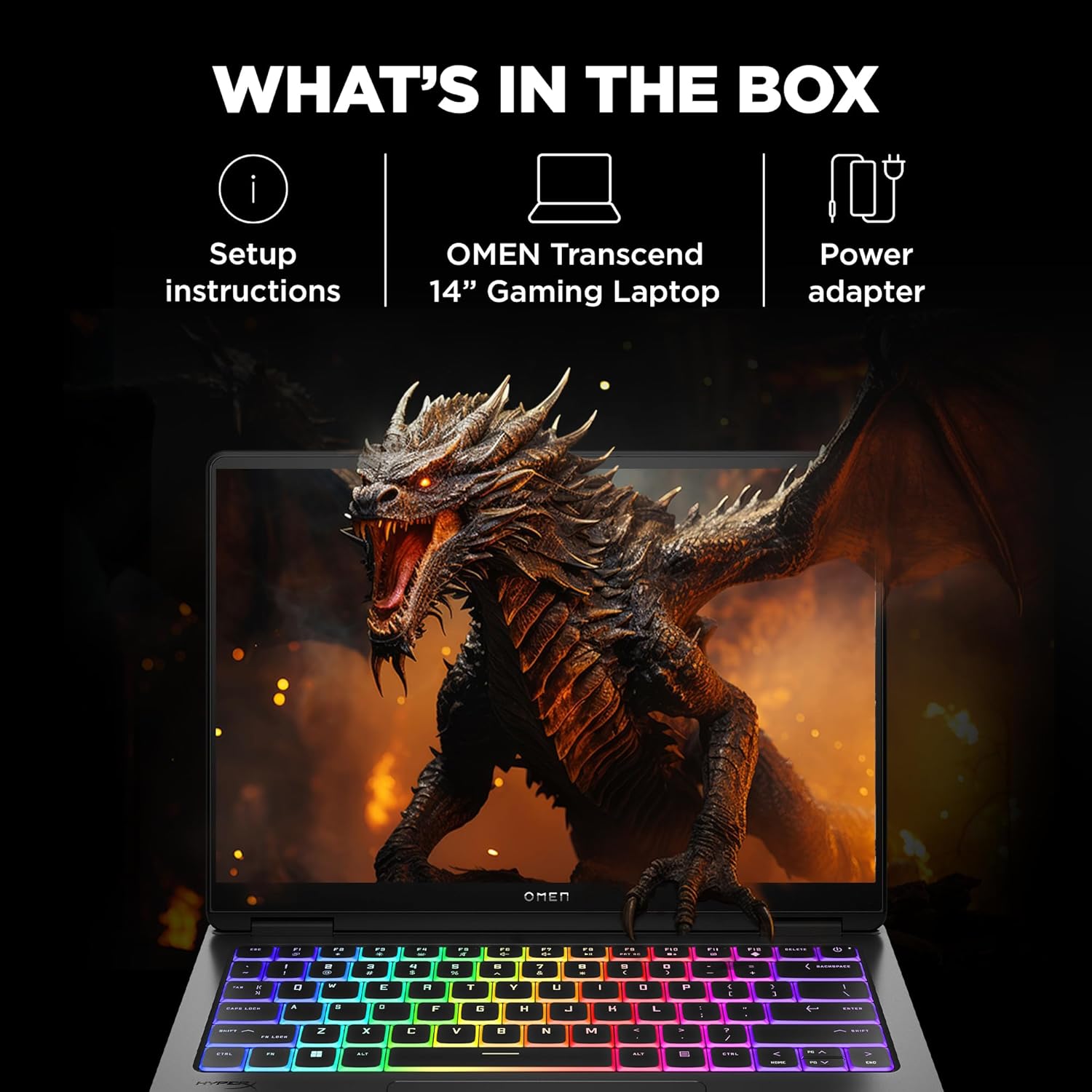 HP OMEN Gaming AI Laptop, Intel Core Ultra 7 155H, 8GB NVIDIA RTX 4060,16GB LPDDR5x, 1TB SSD (Win 11,Office 21, Black,1.63kg) 120Hz, 0.2MS, 3K, OLED, 14-inch(35.6cm), Tempest Cooling, RGB KB, fb0007TX - Zapnet.in