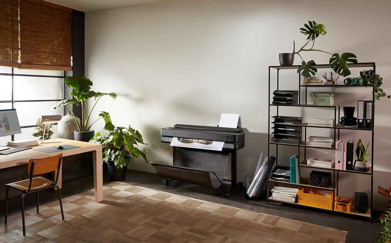 HP DesignJet T650 Large Format 36-inch Plotter Printer, Includes 1 Year Onsite Warranty Support (5HB10D) - 2025 Release