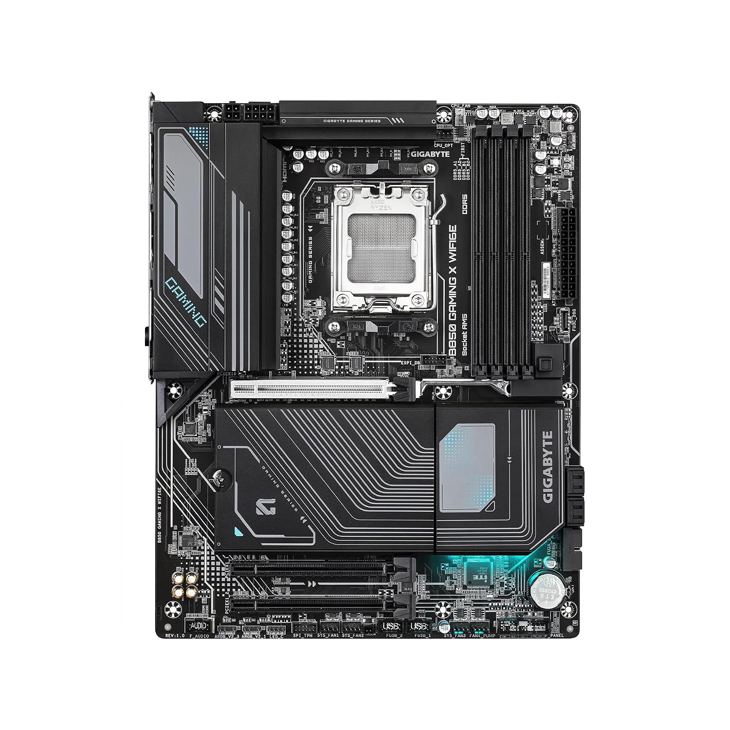 GIGABYTE B850 Gaming X WIFI6E AMD AM5 LGA 1718 Motherboard, ATX, DDR5, 3X M.2, PCIe 5.0, USB-C, WIFI6E, 2.5GbE LAN, EZ-Latch, 5-Year Warranty