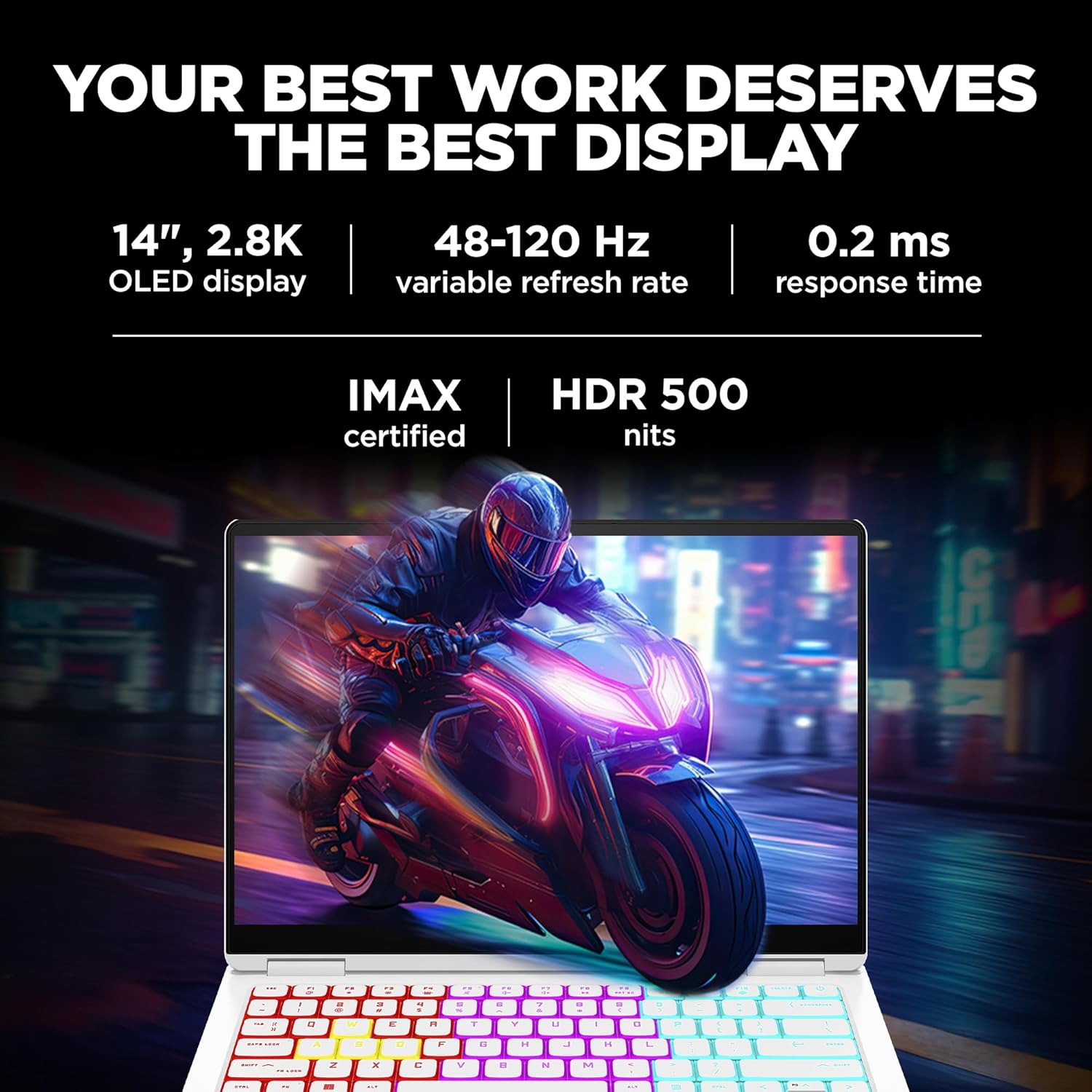 HP OMEN Gaming AI Laptop, Intel Core Ultra 7 155H, 8GB NVIDIA RTX 4060,16GB LPDDR5x, 1TB SSD (Win11, Office21, White, 1.63kg) 120Hz, 0.2MS, OLED, 3K,14-inch(35.6cm), Tempest Cooling, fb0089TX - Zapnet.in