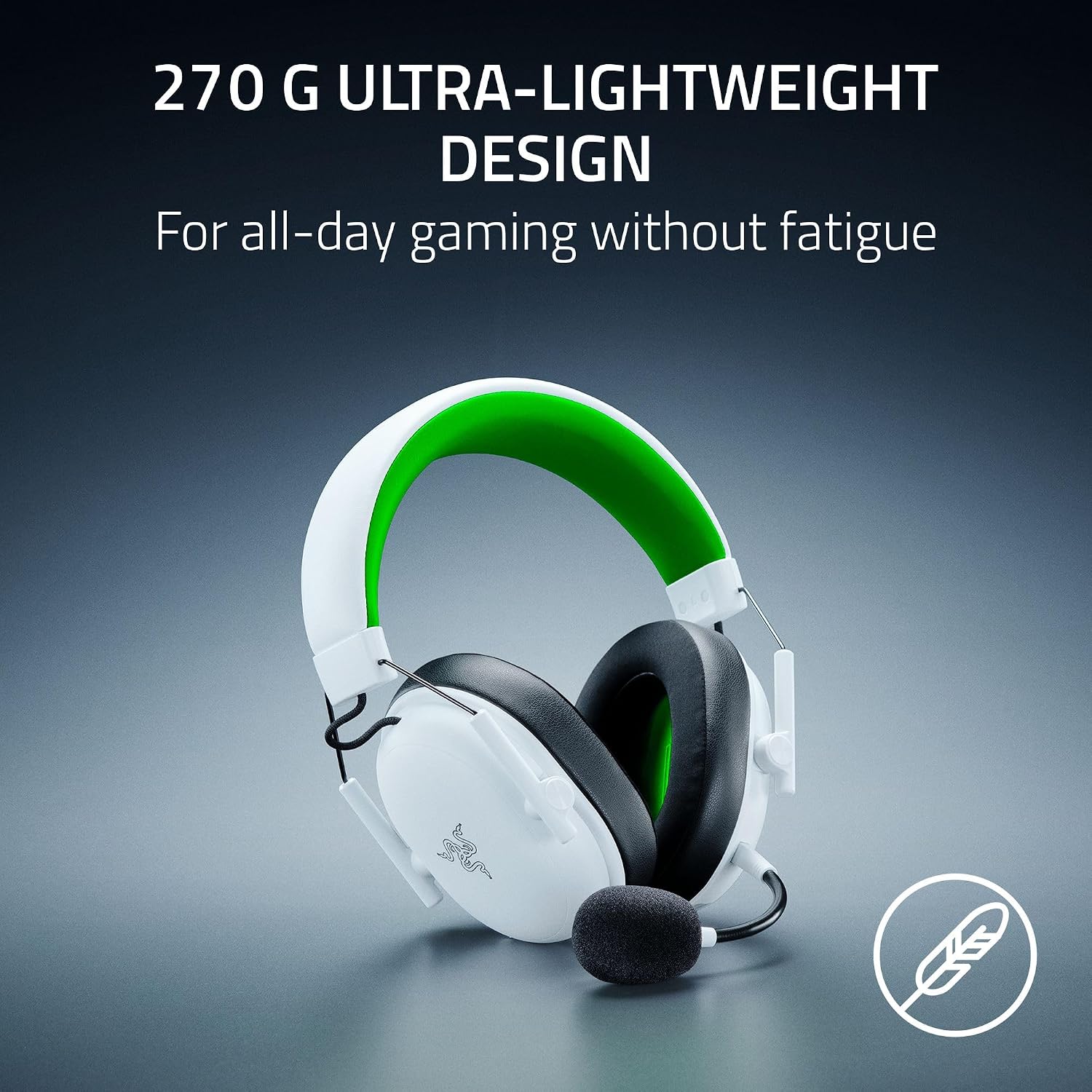 Razer BlackShark V3 X HyperSpeed Wireless Gaming Headset for Xbox: 50mm Drivers - Cardioid Mic - 2.4 GHz, Bluetooth - Works with PC, Mac, Nintendo Switch, Smartphone - Long Battery Life - White