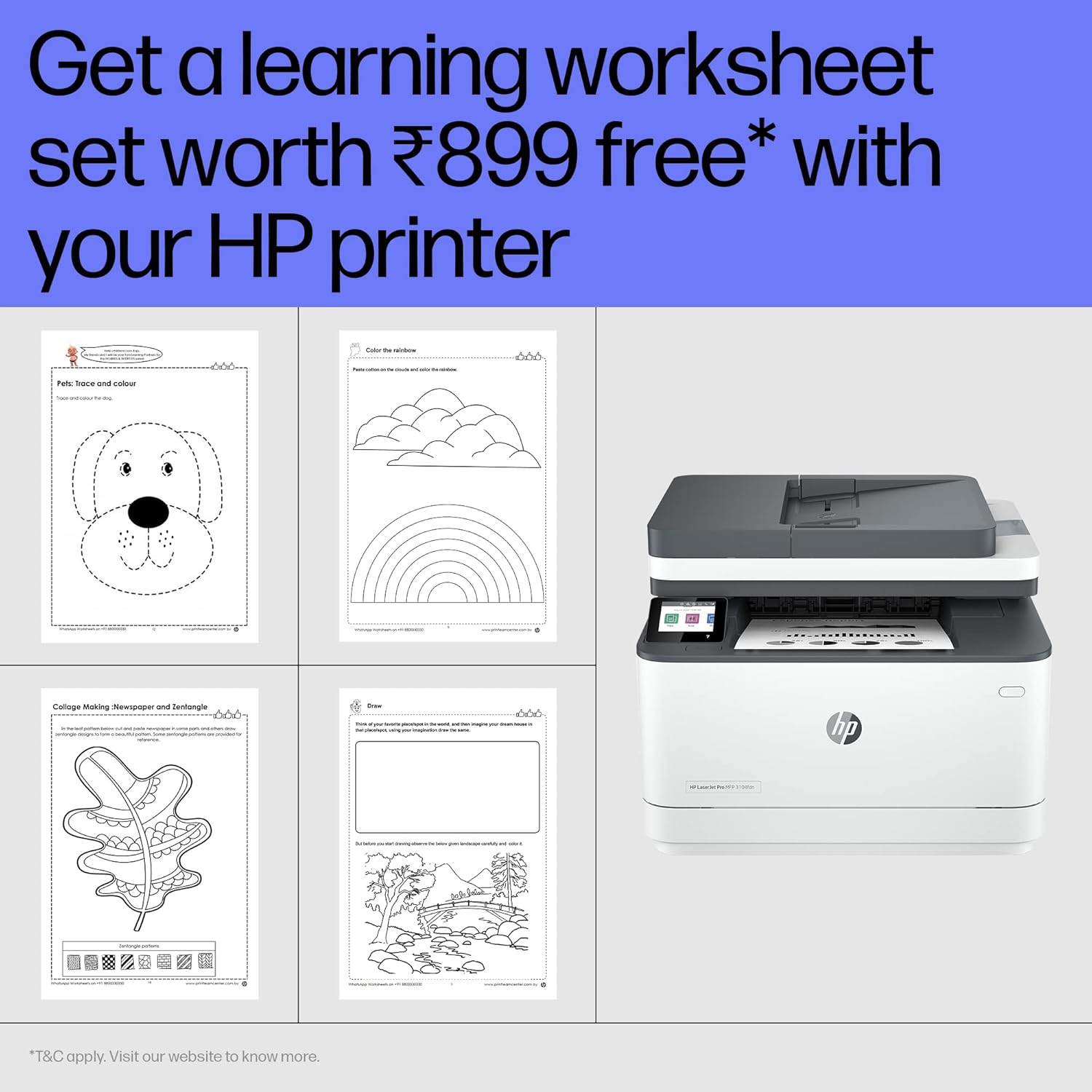 HP Laserjet 3104fdn Duplex Printer: Print, Copy, Scan, High Speed USB, Ethernet, Fast Printing Upto 33ppm, Easy and Secure Setup