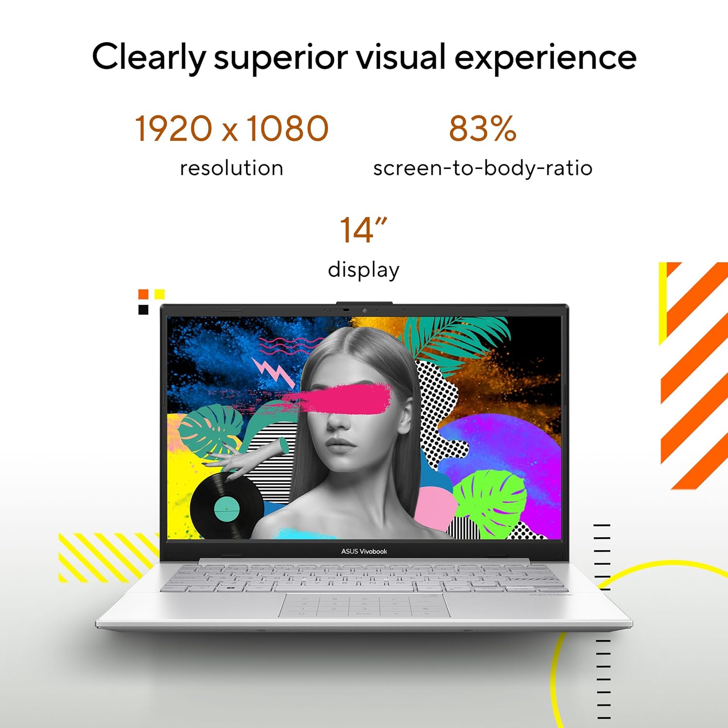 ASUS Vivobook Go 14 (2023), AMD Ryzen 5 7520U, 8GB RAM, 512GB SSD, FHD, 14"/35.56cm, Windows 11, MS Office 2021, Silver, 1.38KG, E1404FA-NK521WS, Alexa Built-in, Thin & Light Laptop