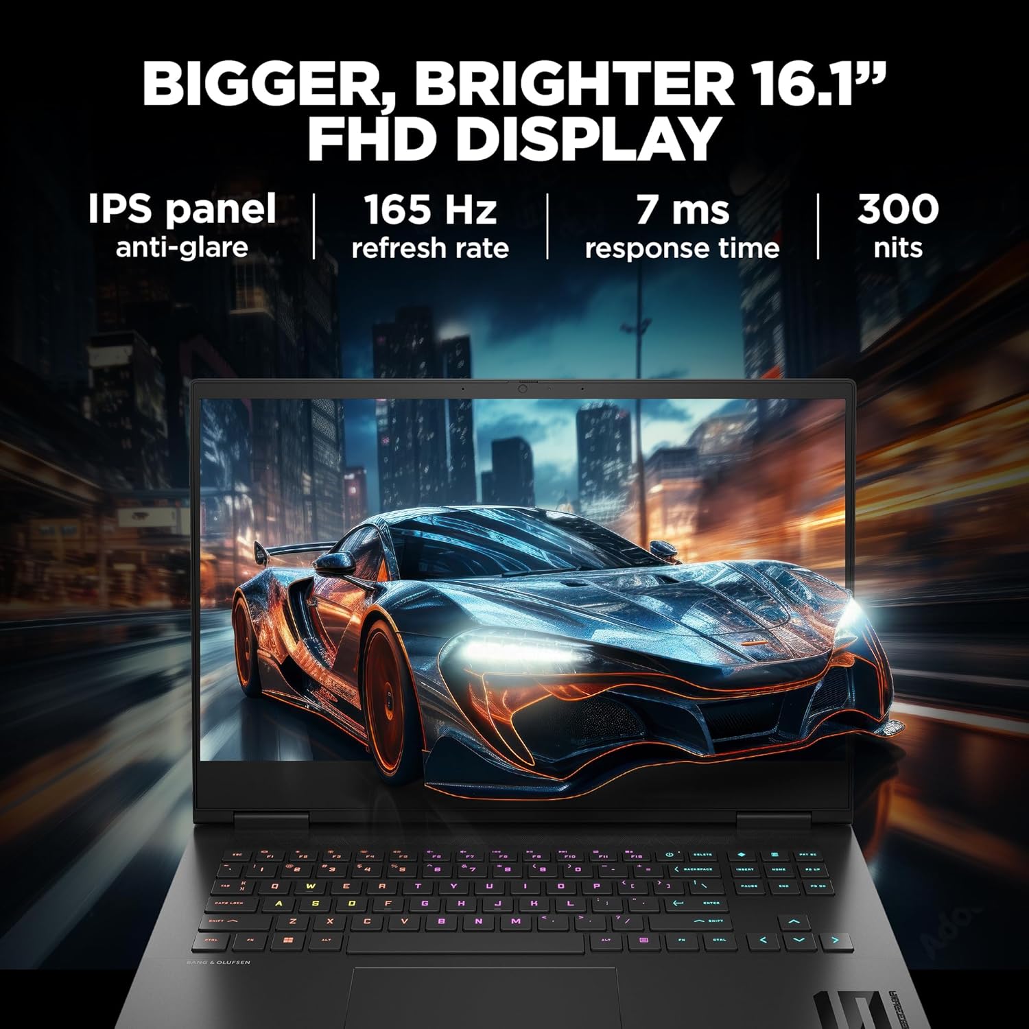 HP Smartchoice Omen AMD Ryzen 7 7840Hs, 8GB RTX 4060 (16GB DDR5, 1TB SSD) FHD, 165Hz, 300Nits, IPS, 16.1''/40.9cm, Win11, Office 21, Black, 2.32kg, Xd0020ax, RGB kb, Tempest Cooling, AI Gaming Laptop