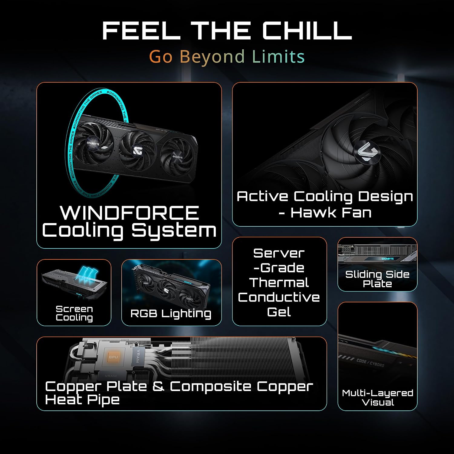 GIGABYTE GeForce RTX 5060 Ti Gaming OC 16G Graphics Card, 16GB 128-bit GDDR7, PCIe 5.0, WINDFORCE Cooling System, GV-N506TGAMING OC-16GD Video Card