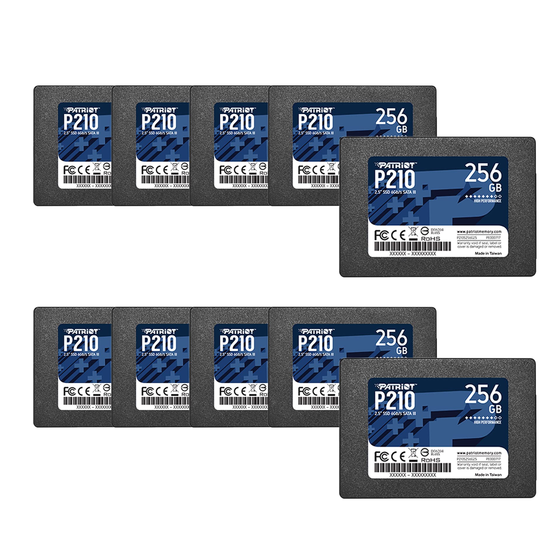 Patriot Memory P210 SATA 3 256GB SSD 2.5 Inch Internal Solid State Drive P210S256G25