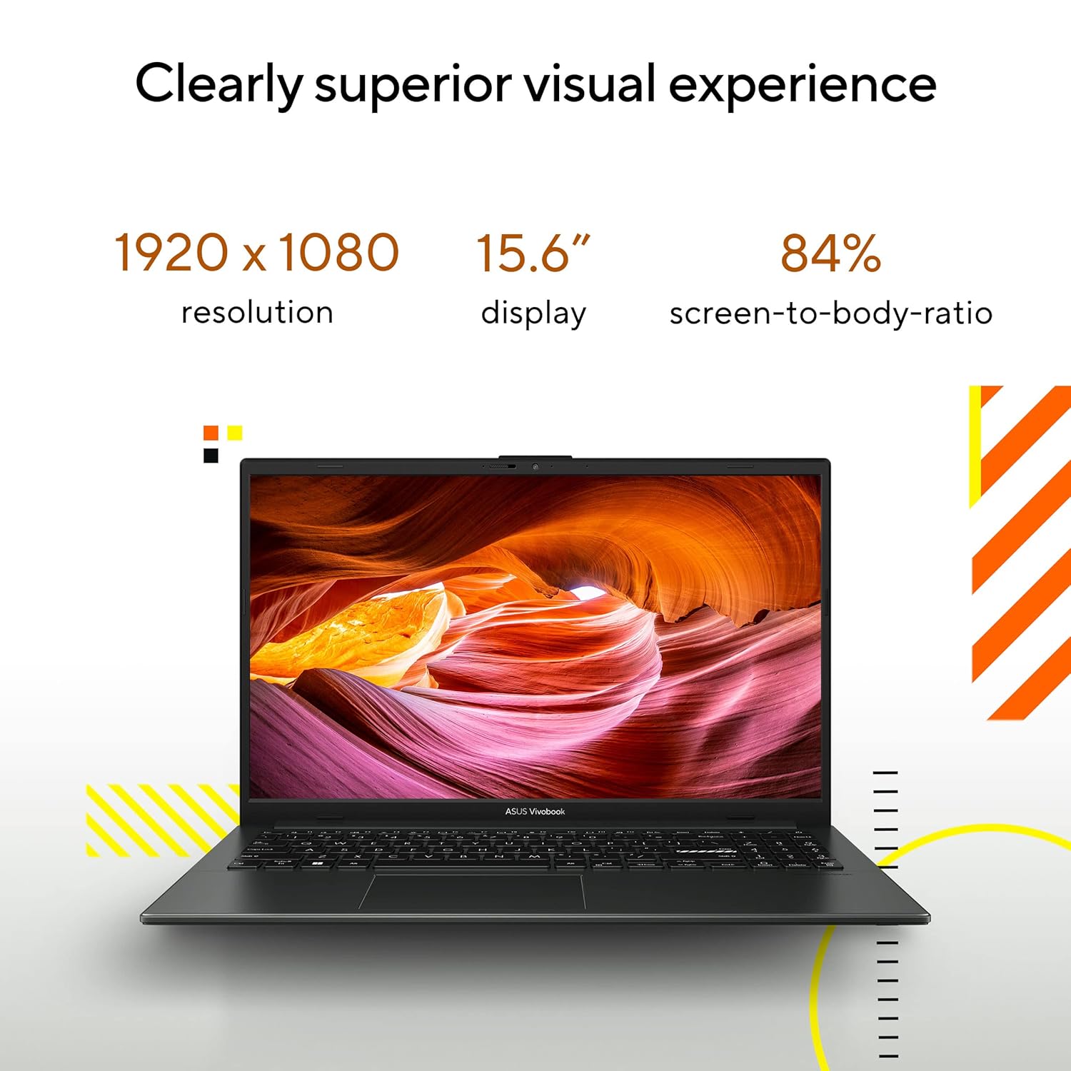 ASUS Vivobook Go 15 (2023), AMD Ryzen 5 7520U, 15.6" (39.62 cm) FHD, Thin and Light Laptop (16GB/512GB SSD/Integrated Graphics/Windows 11/Office 2021/Black/1.8 Kg), E1504FA-NJ549WS